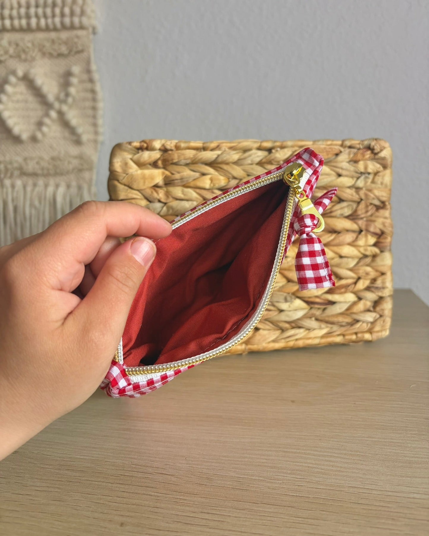 Handmade Quilted Zipper Pouch