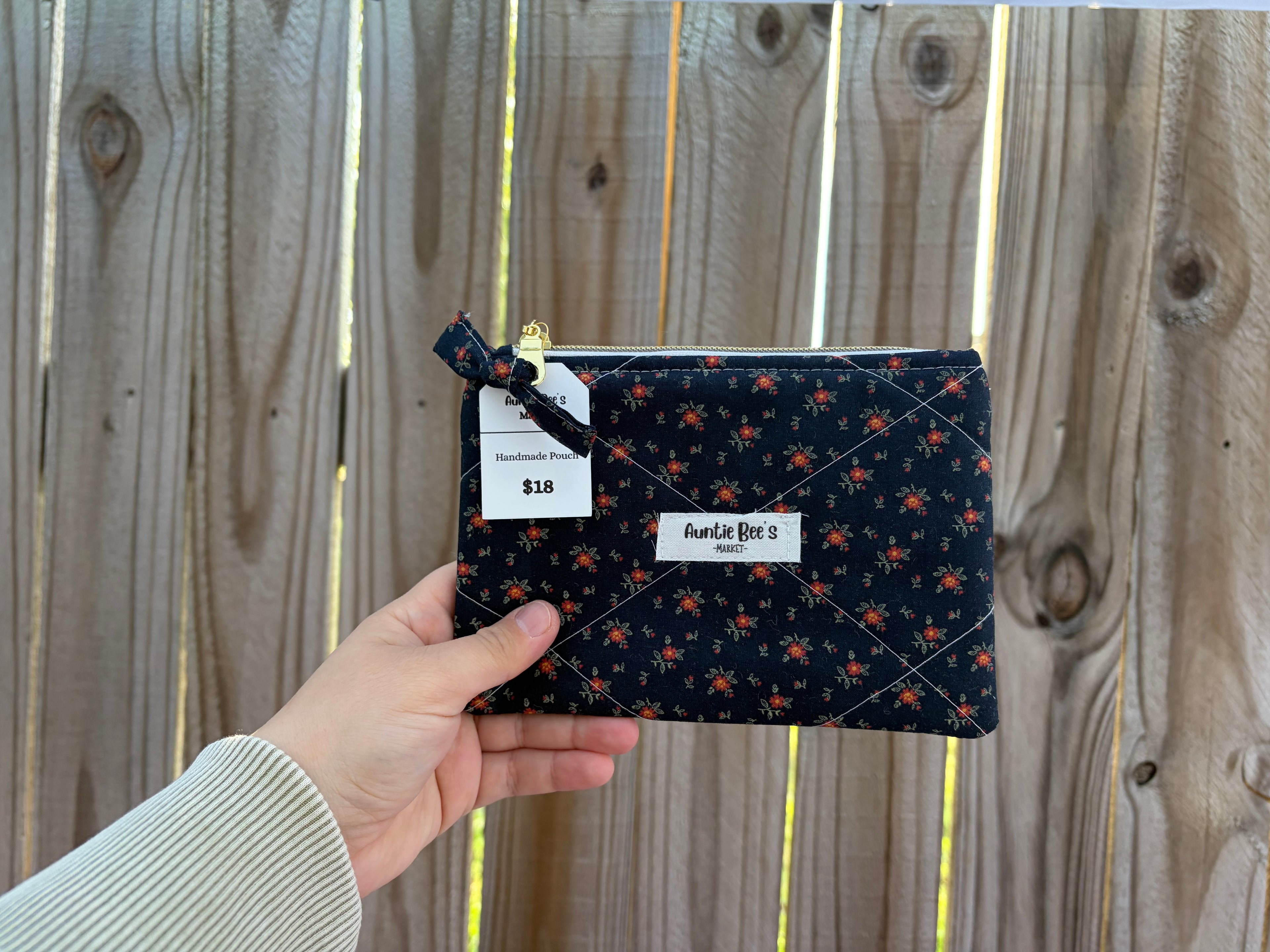 Handmade Quilted Zipper Pouch