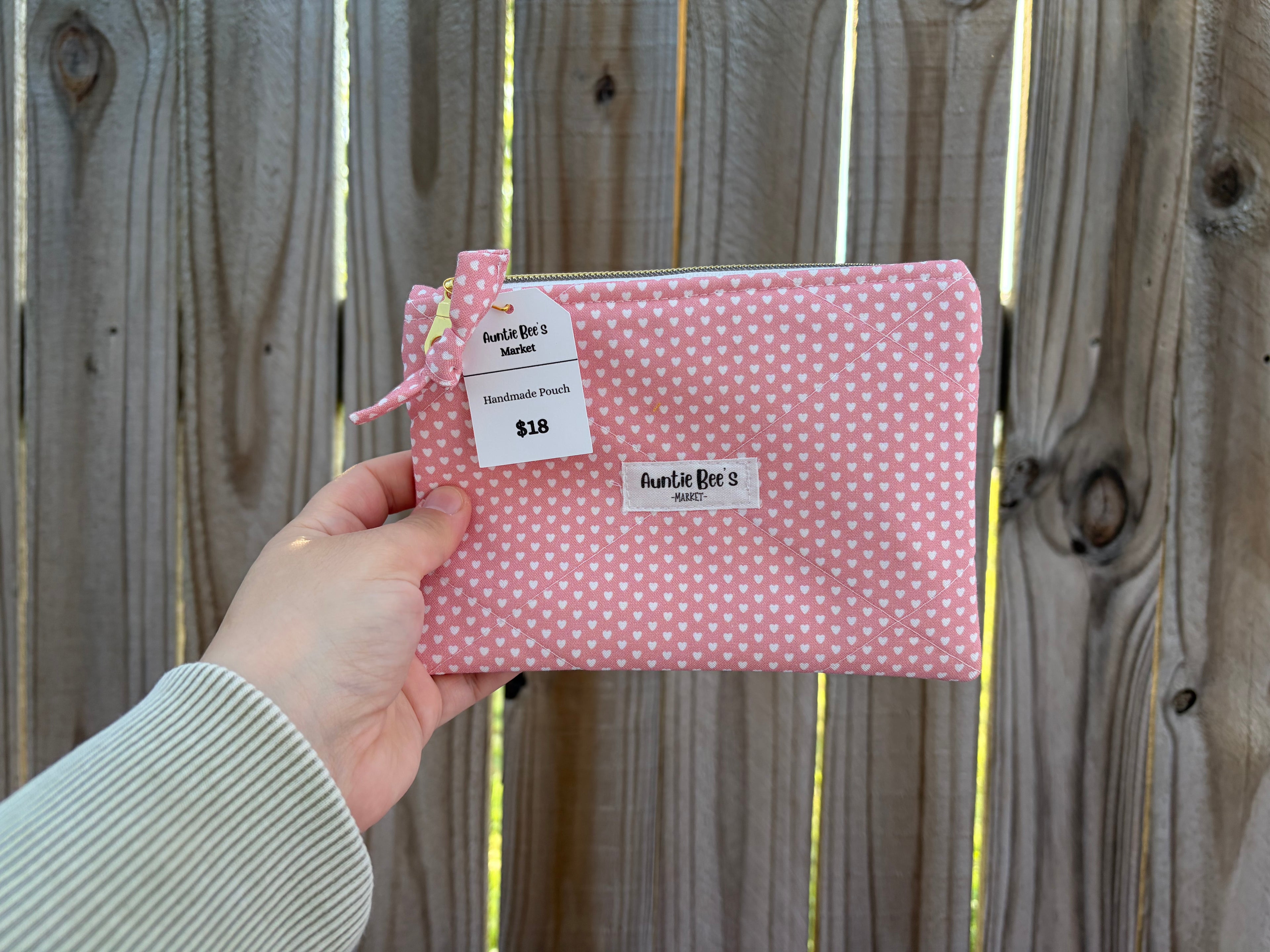 Handmade Quilted Zipper Pouch