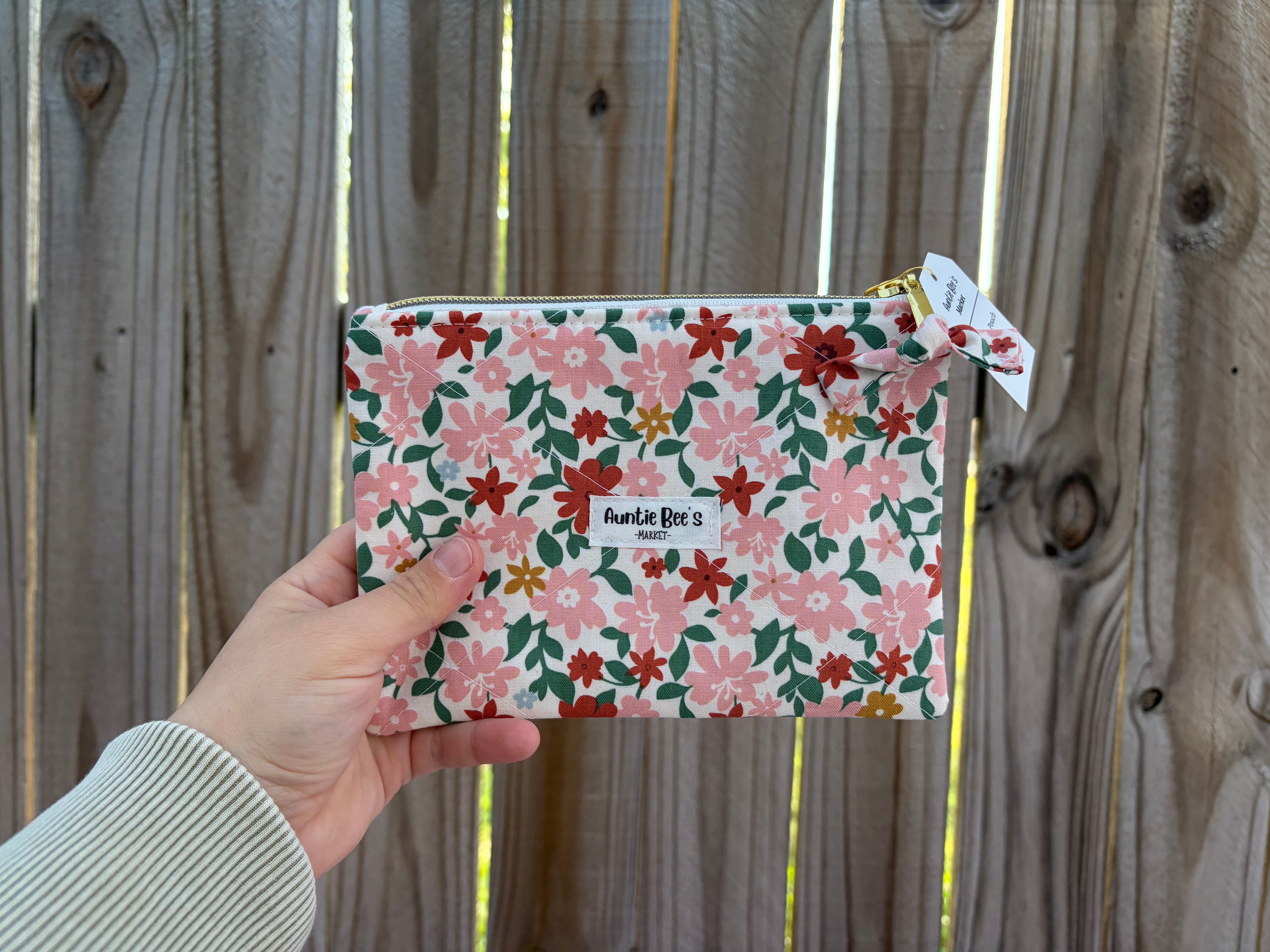 Handmade Quilted Zipper Pouch