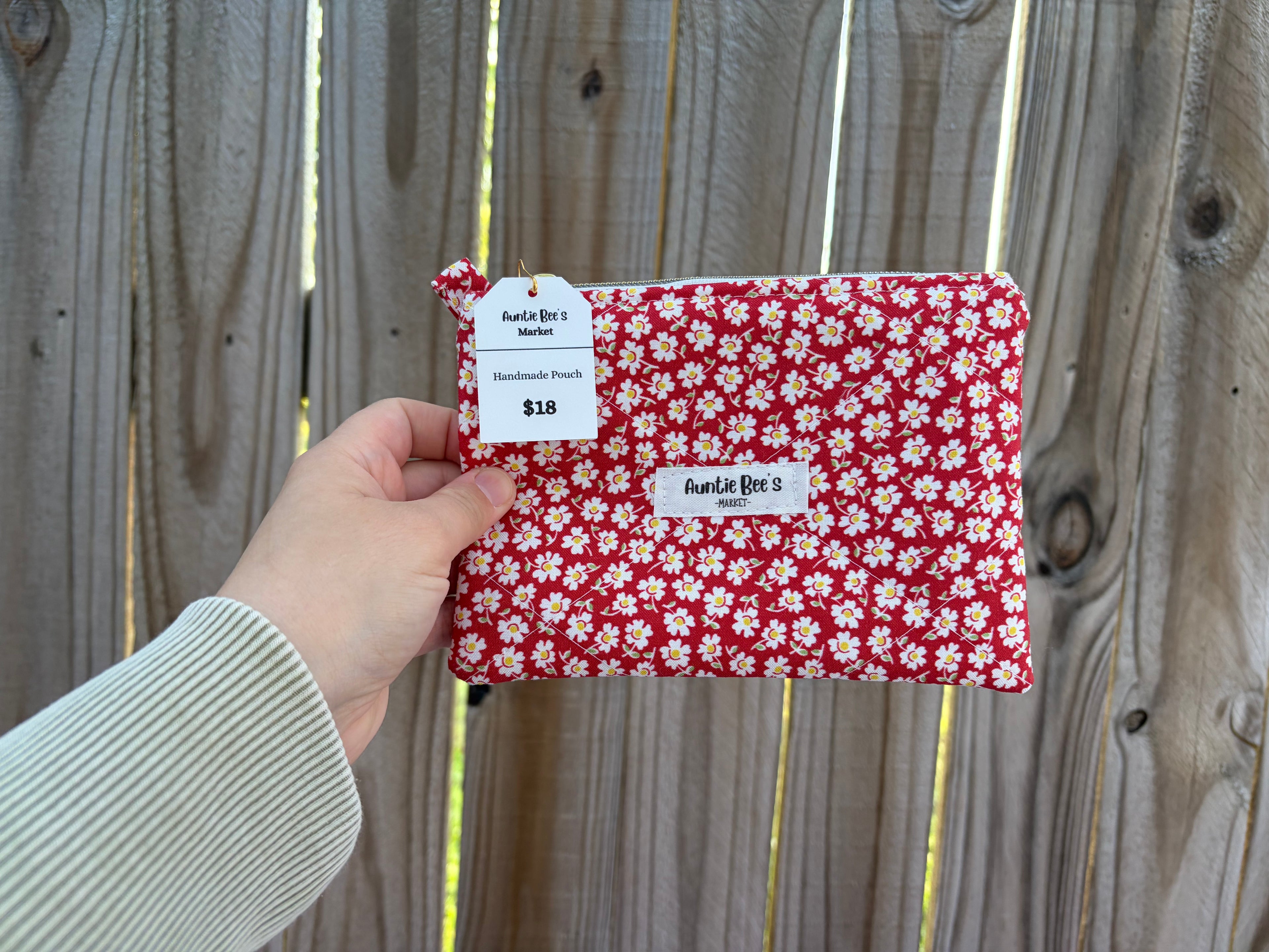 Handmade Quilted Zipper Pouch