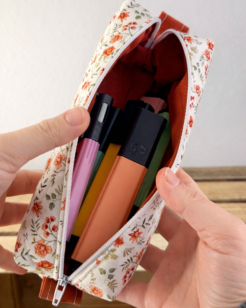 Quilted Pencil Pouch | Makeup Travel Pouch