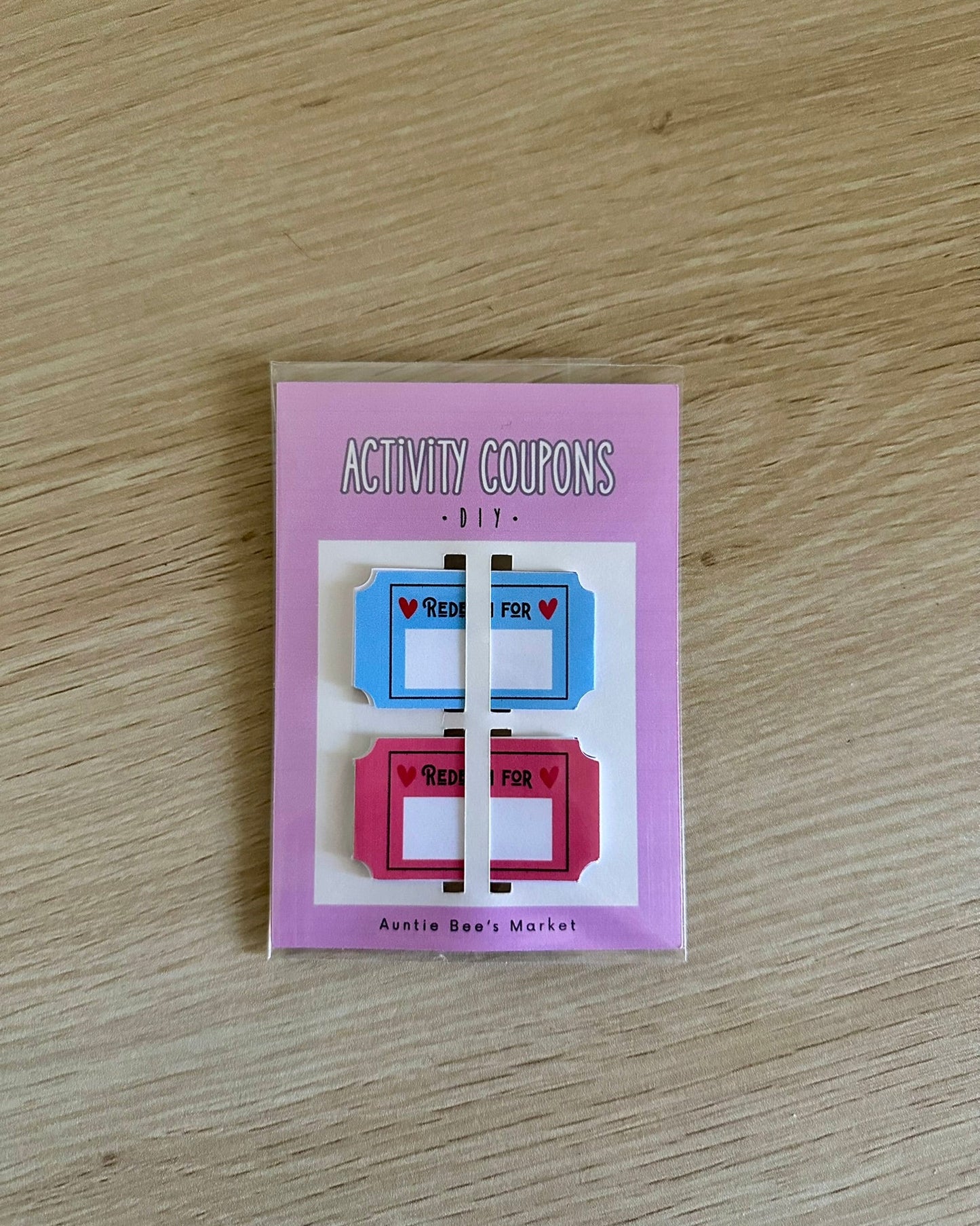 Activity Coupons- DIY Love Vouchers