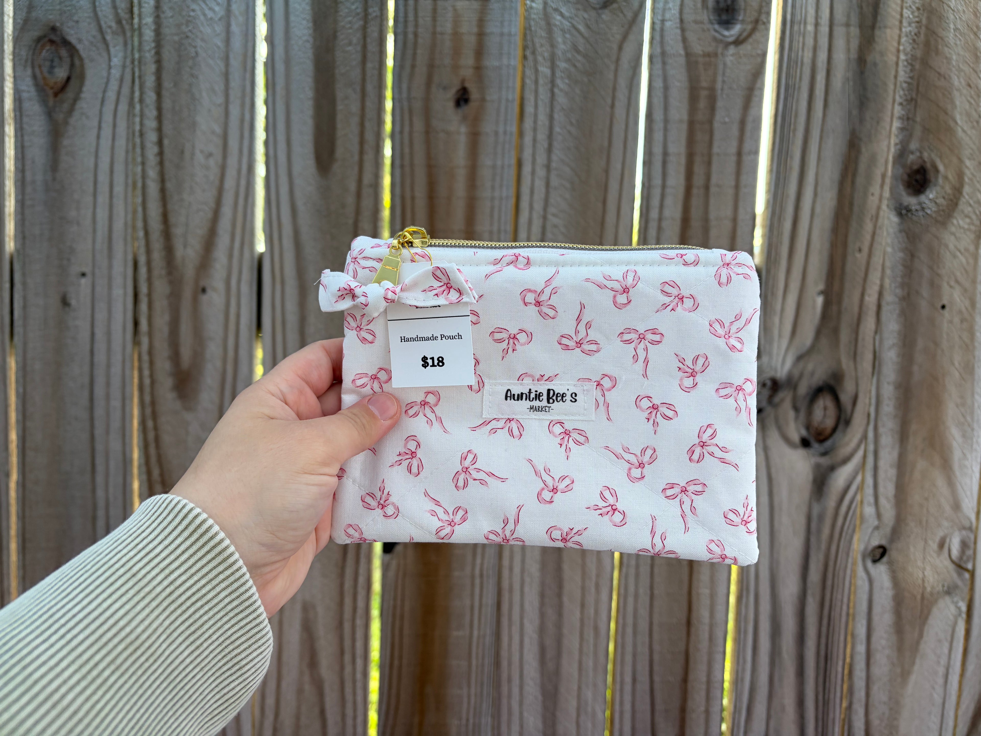 Handmade Quilted Zipper Pouch