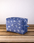 Quilted Rectangular Pouch- Bluebell Garden