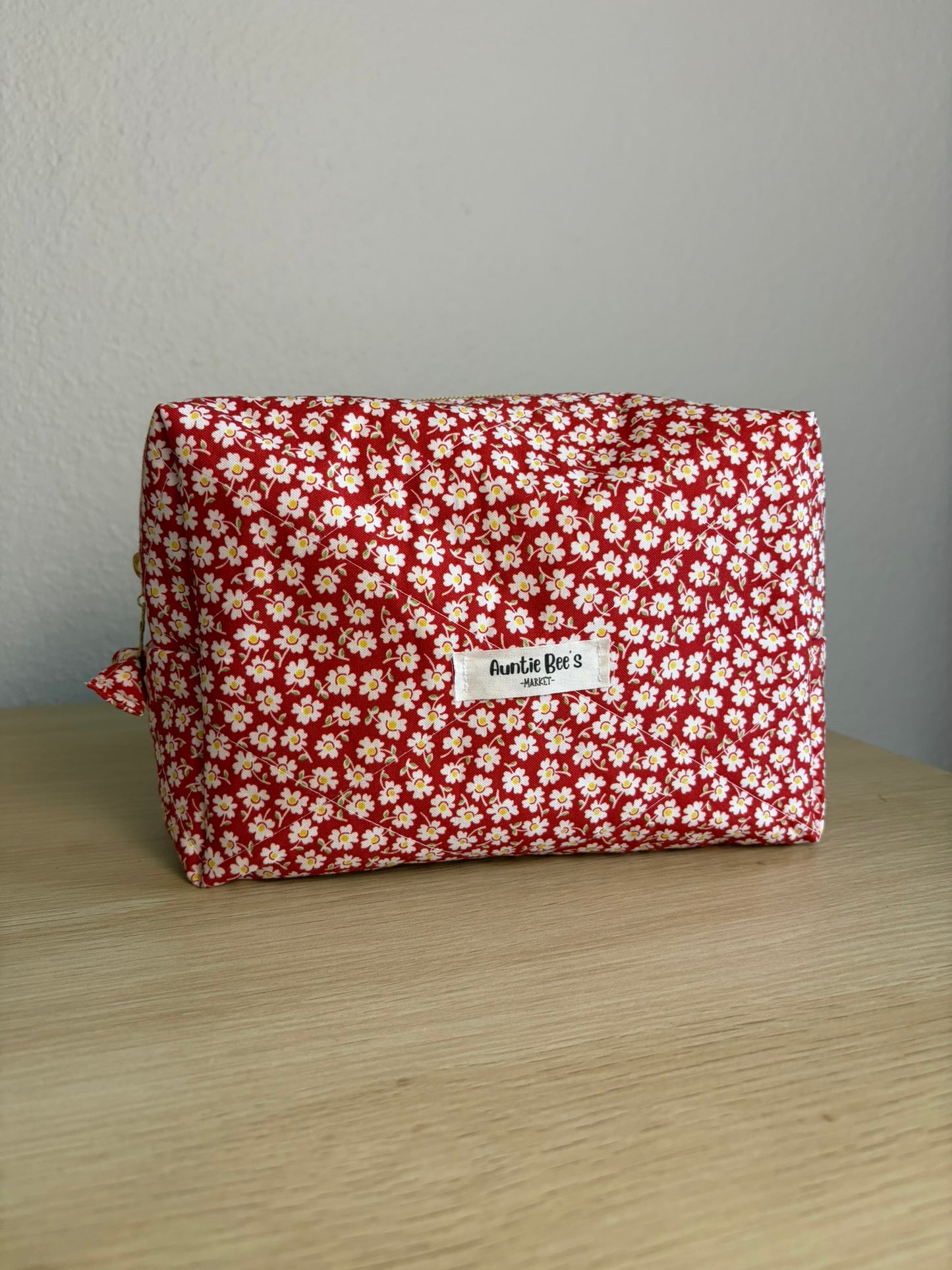 Handmade Quilted Makeup Box Pouch