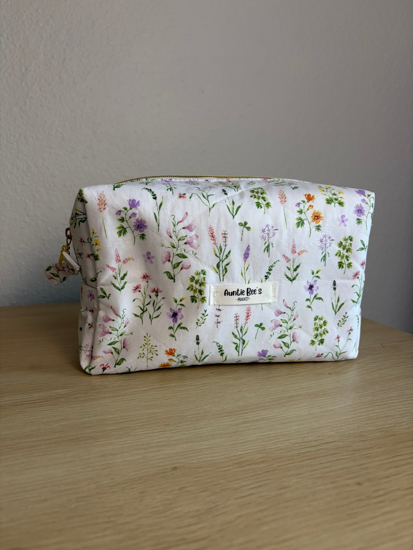 Handmade Quilted Makeup Box Pouch