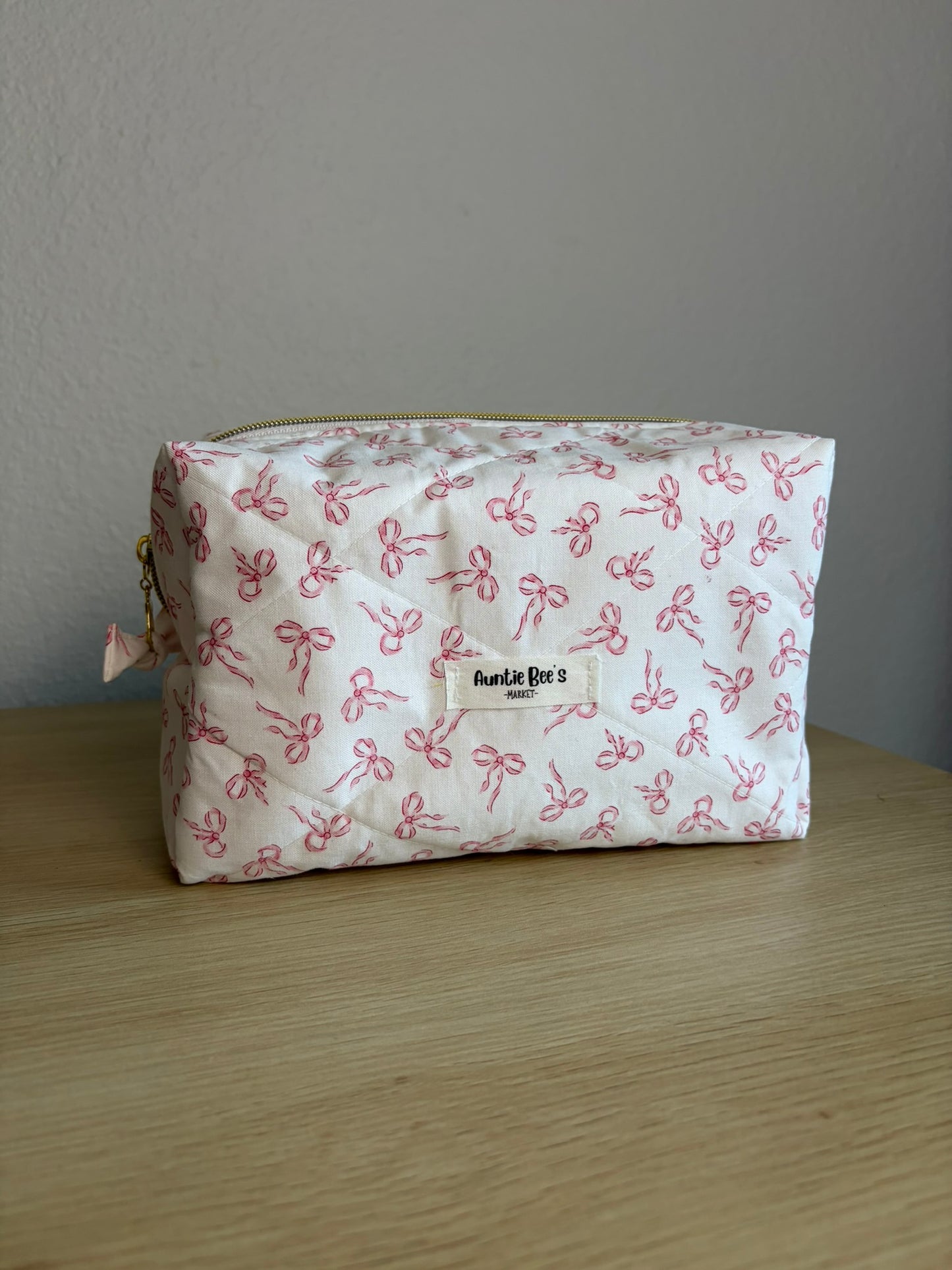 Handmade Quilted Makeup Box Pouch