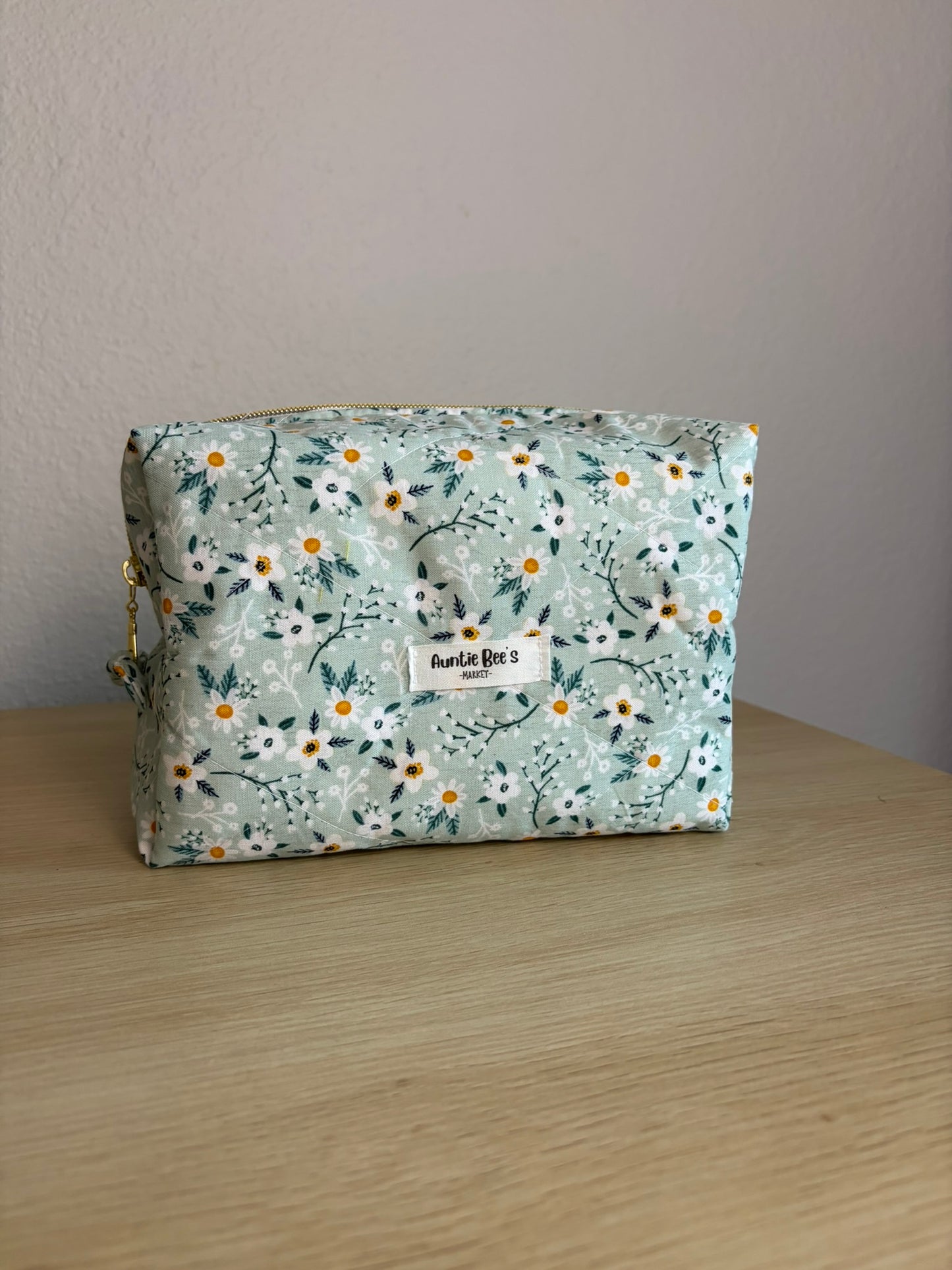 Handmade Quilted Makeup Box Pouch