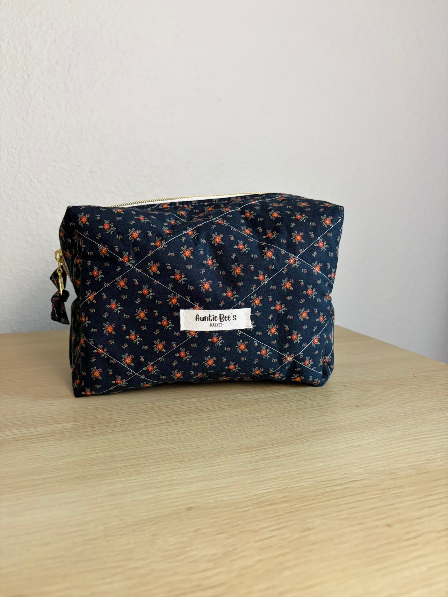 Handmade Quilted Makeup Box Pouch