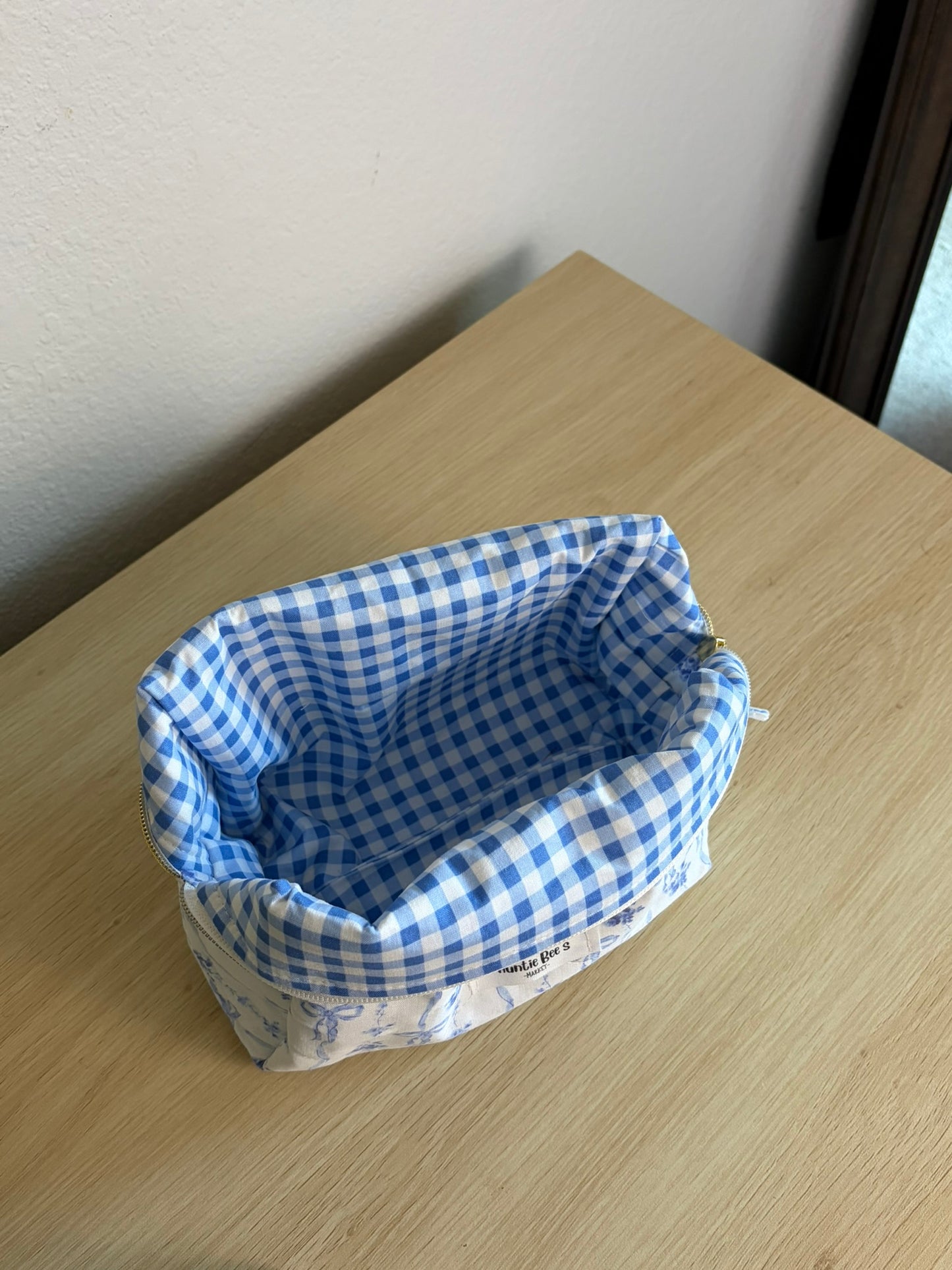 Handmade Quilted Makeup Box Pouch