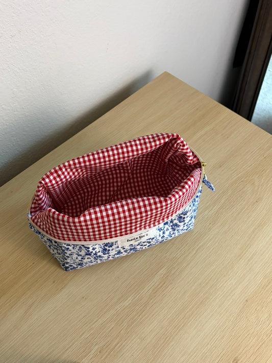 Handmade Quilted Makeup Box Pouch