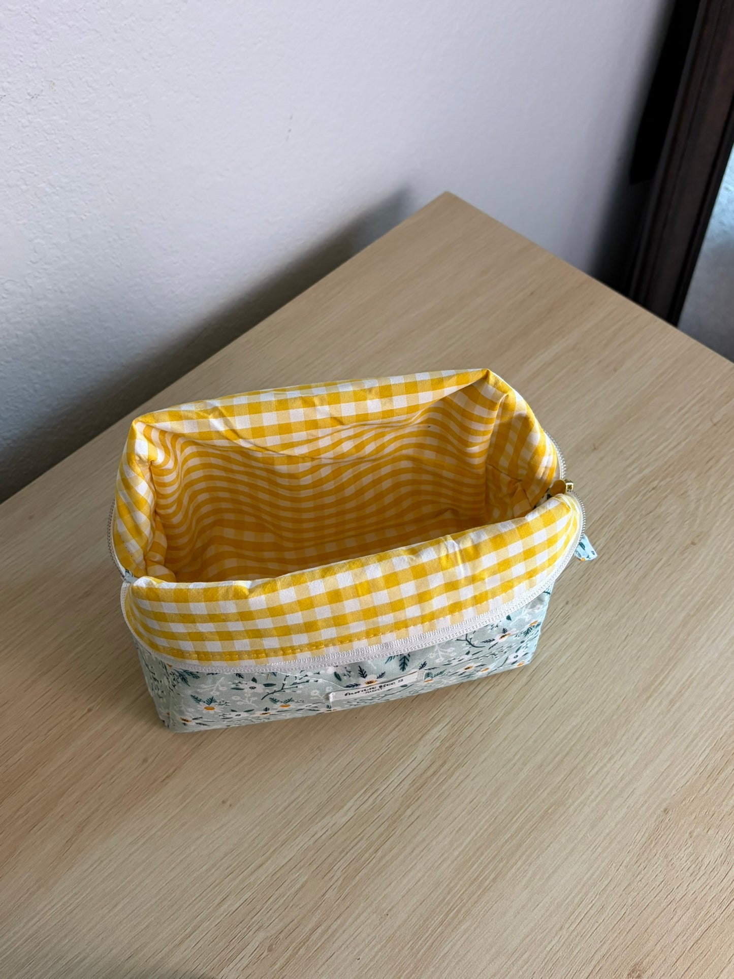 Handmade Quilted Makeup Box Pouch
