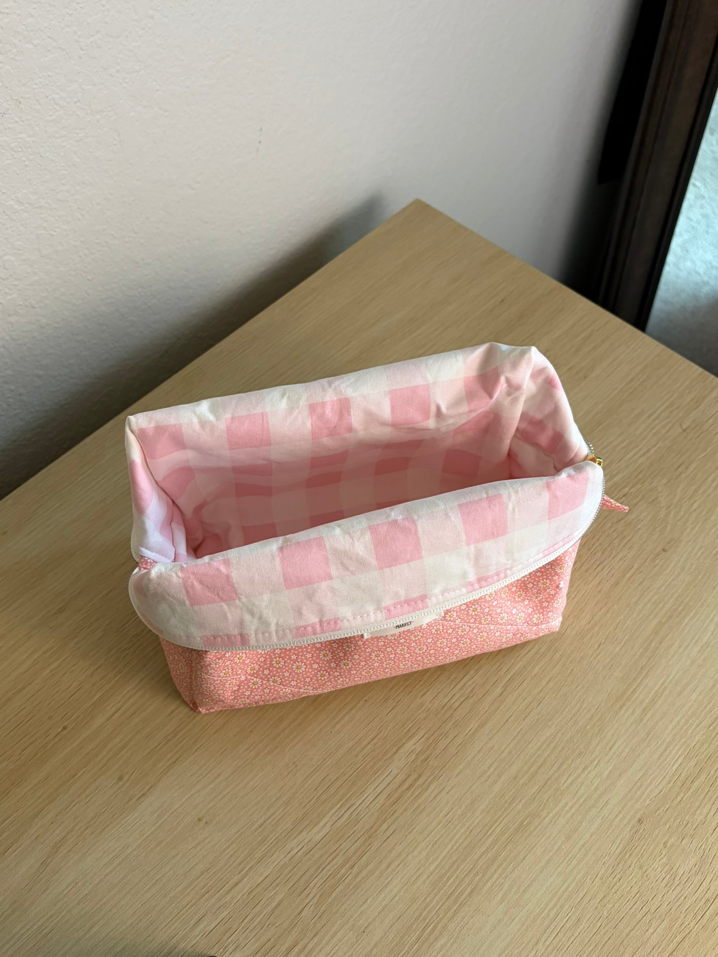 Handmade Quilted Makeup Box Pouch
