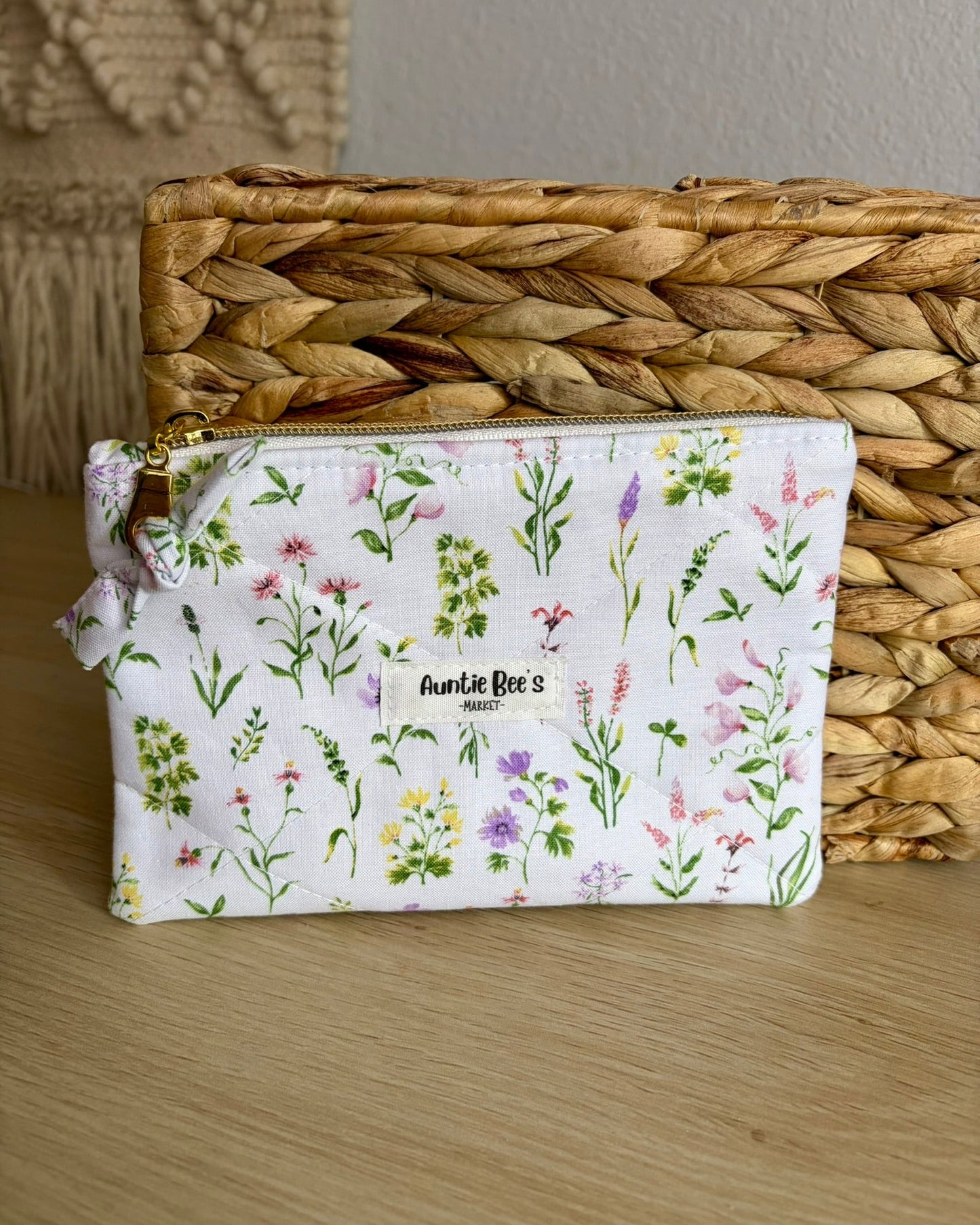 Handmade Quilted Zipper Pouch
