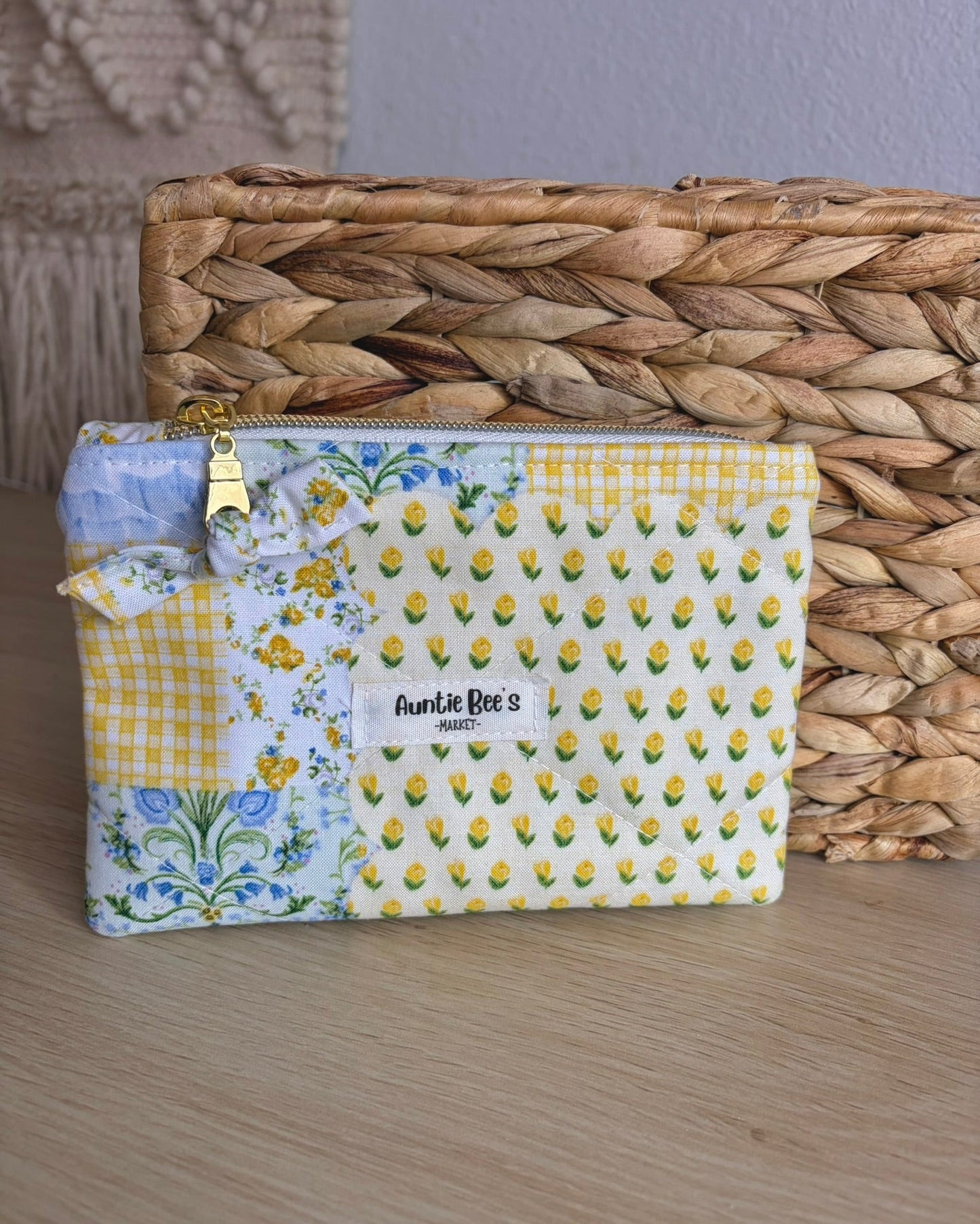 Handmade Quilted Zipper Pouch