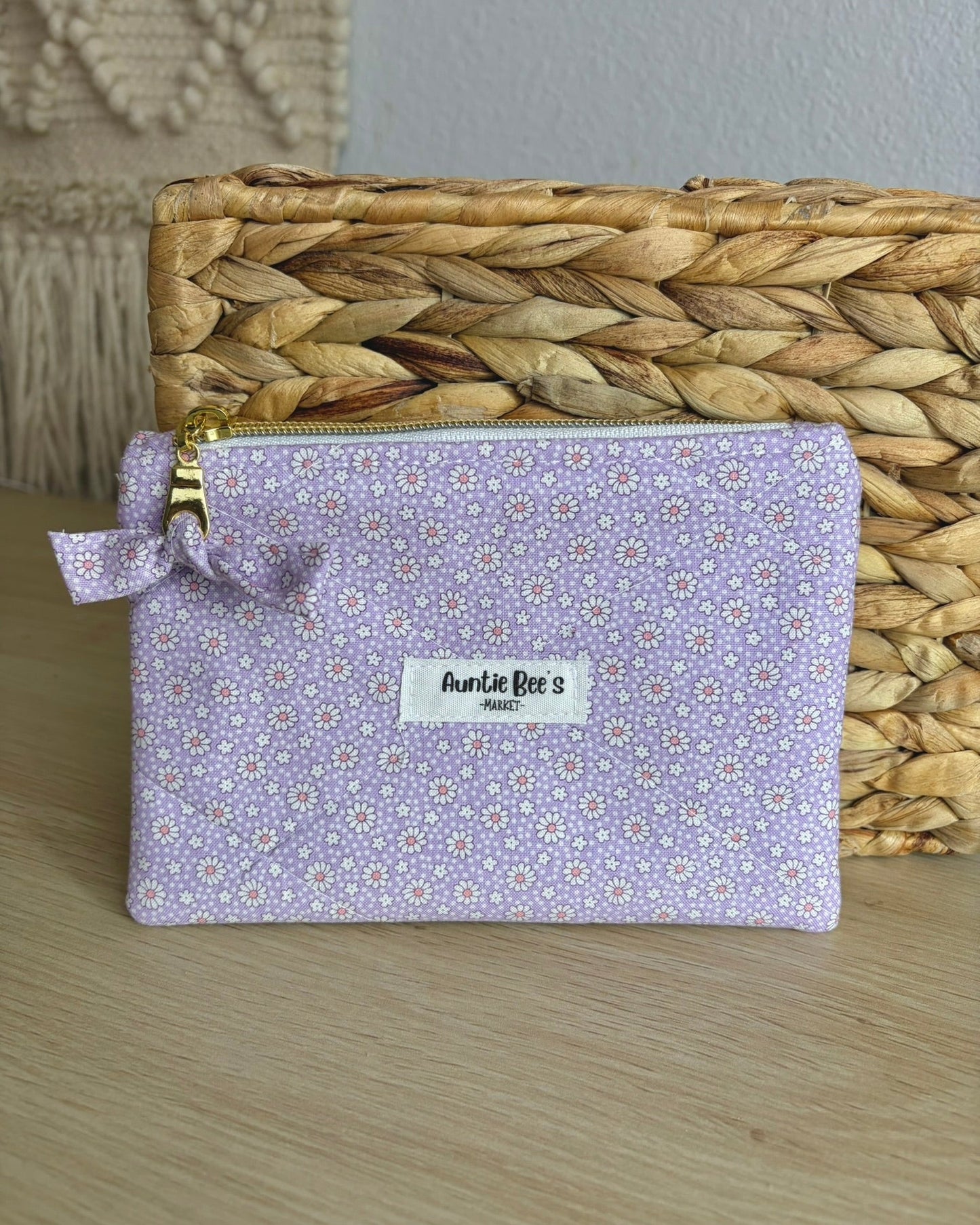 Handmade Quilted Zipper Pouch