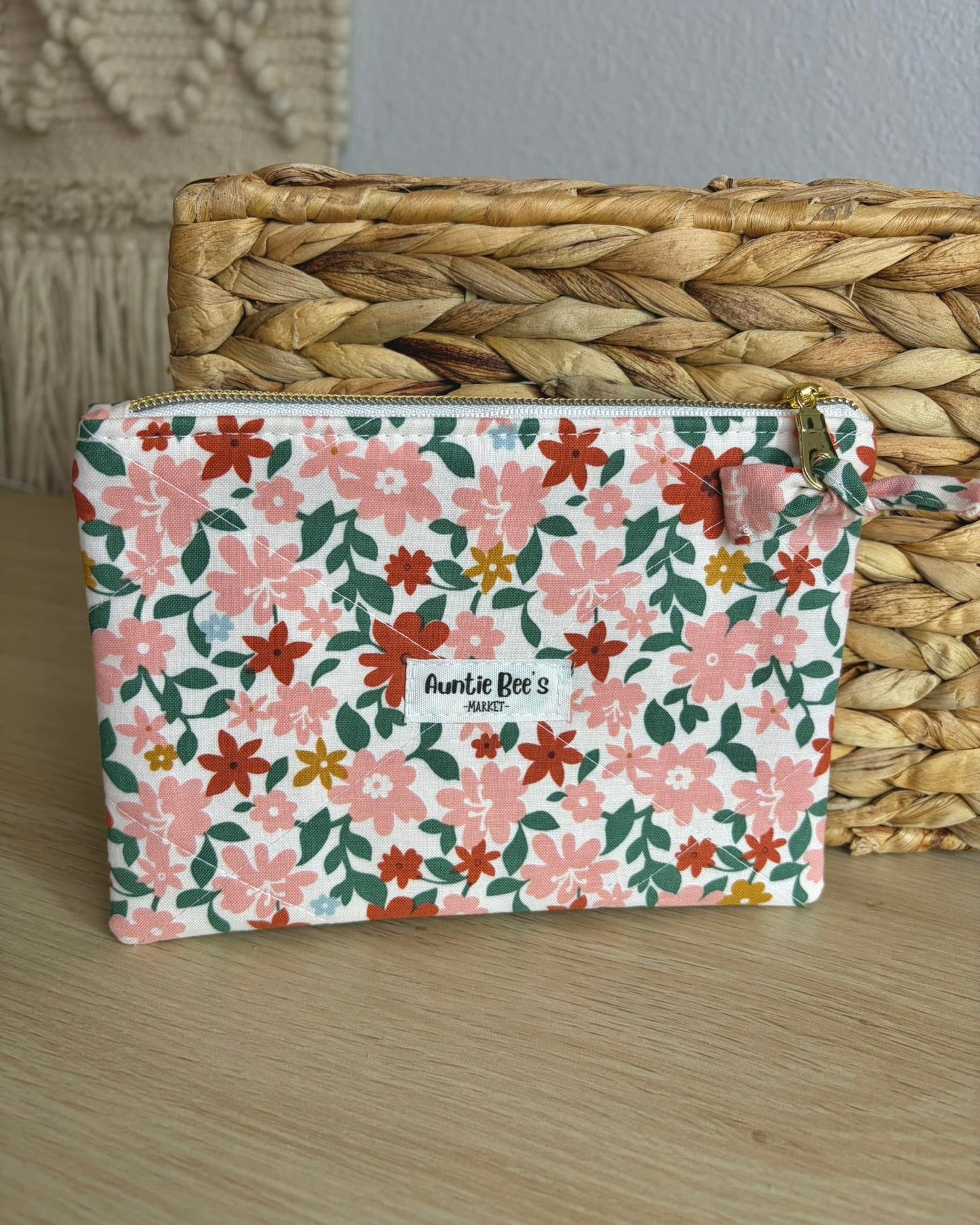Handmade Quilted Zipper Pouch
