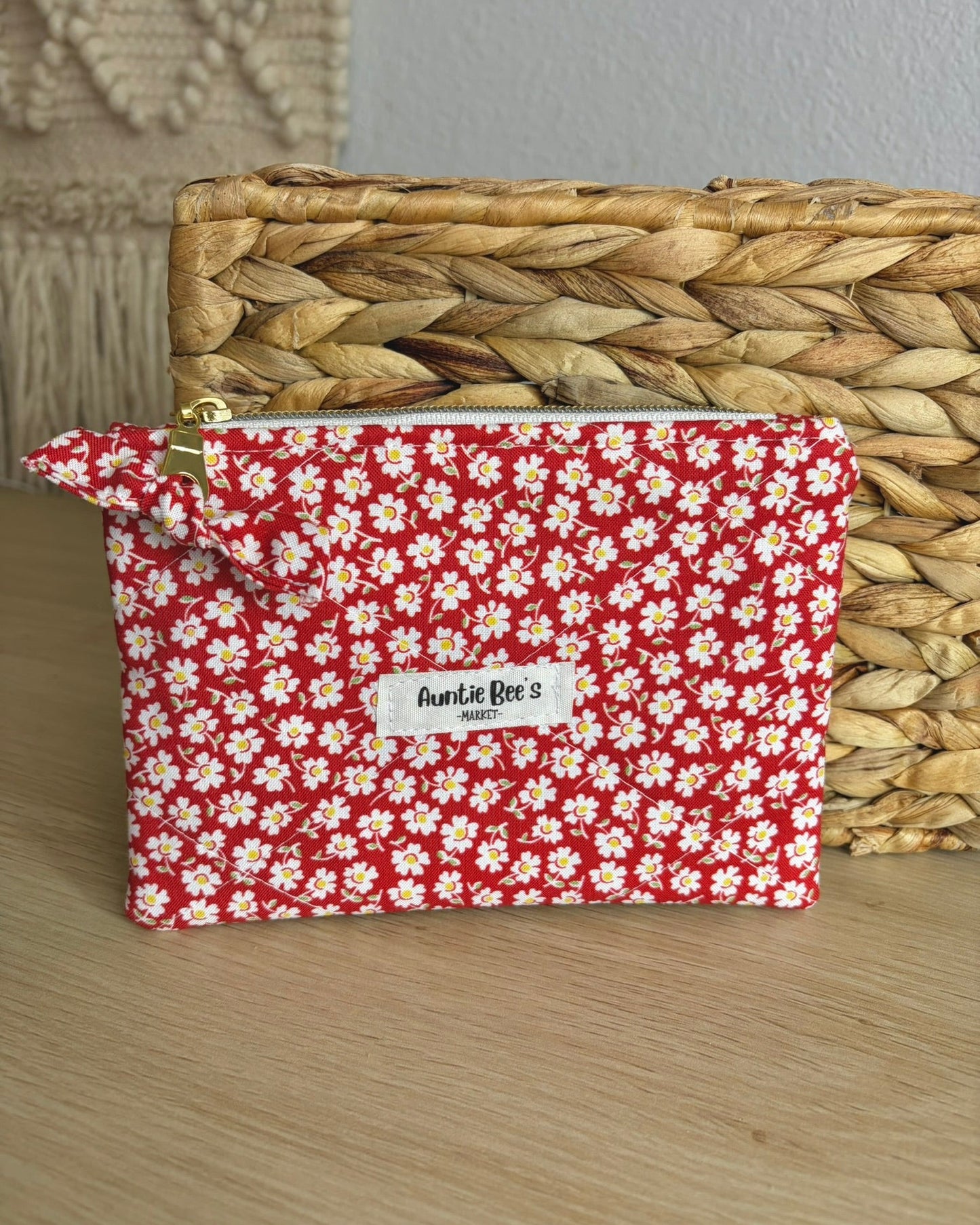Handmade Quilted Zipper Pouch