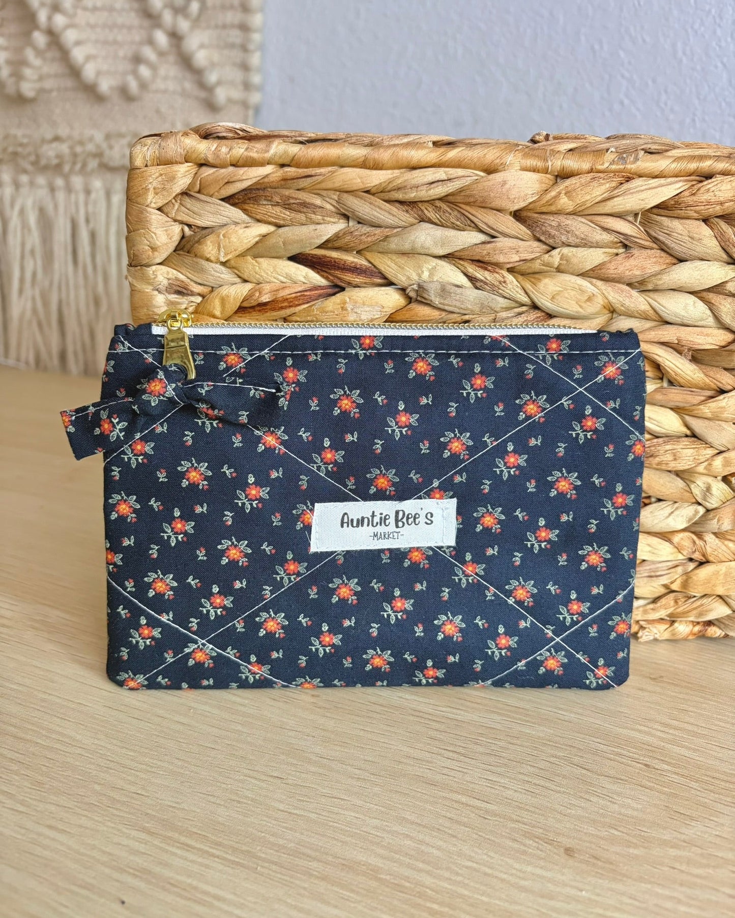 Handmade Quilted Zipper Pouch