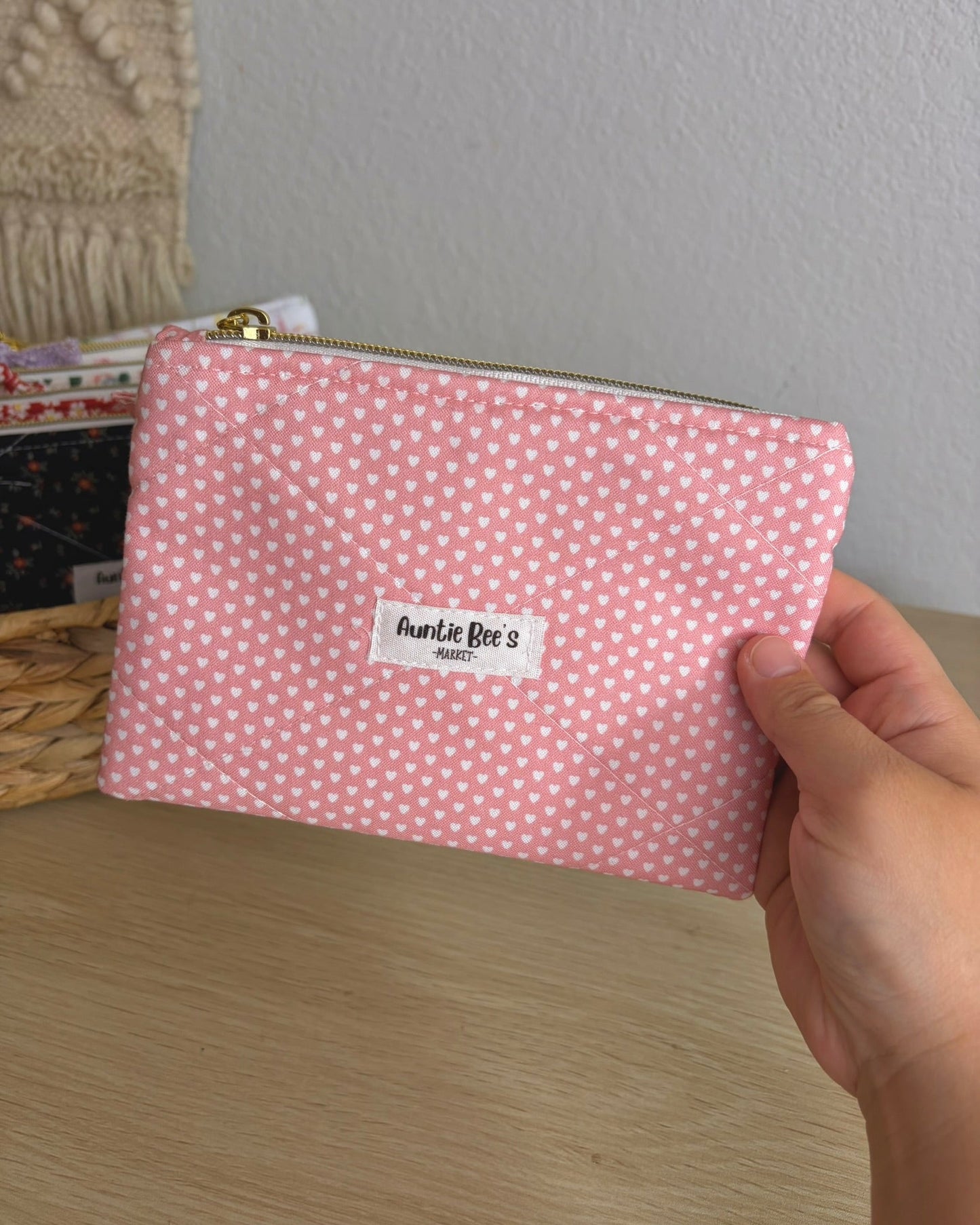 Handmade Quilted Zipper Pouch