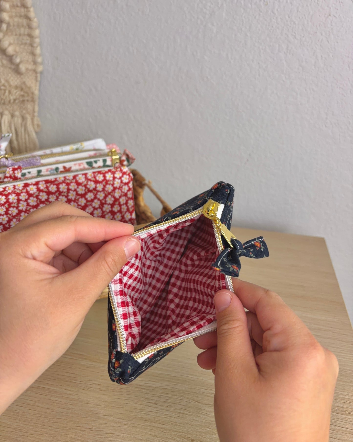Handmade Quilted Zipper Pouch
