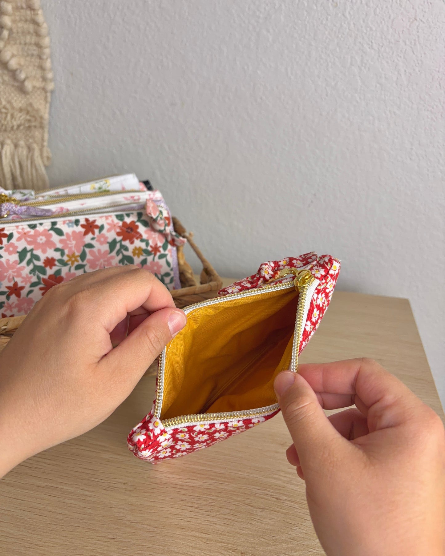 Handmade Quilted Zipper Pouch