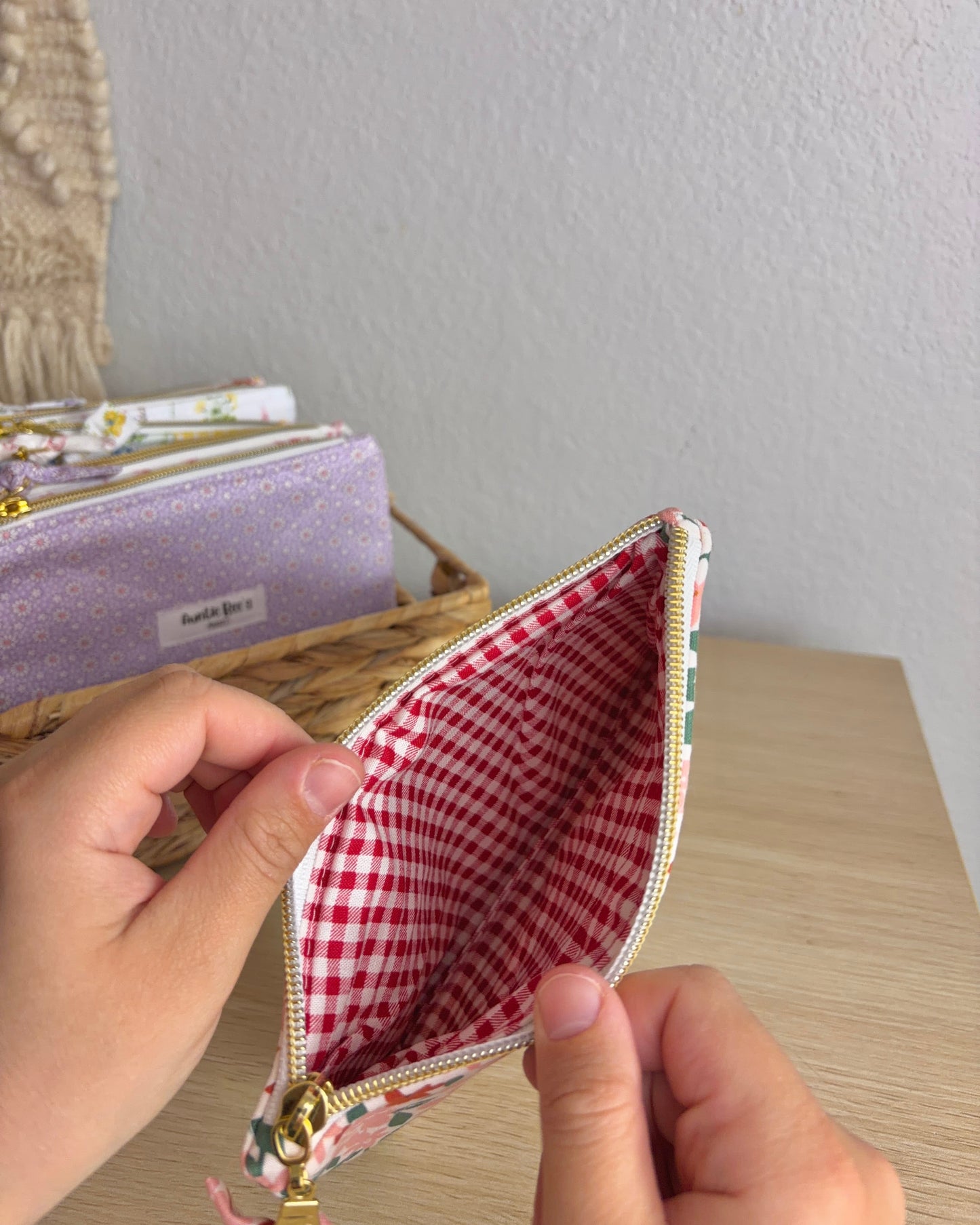 Handmade Quilted Zipper Pouch