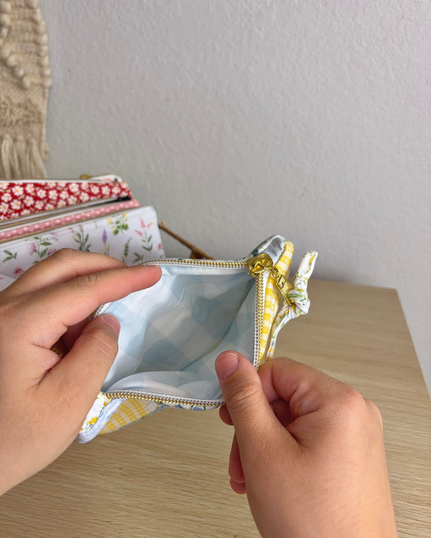 Handmade Quilted Zipper Pouch