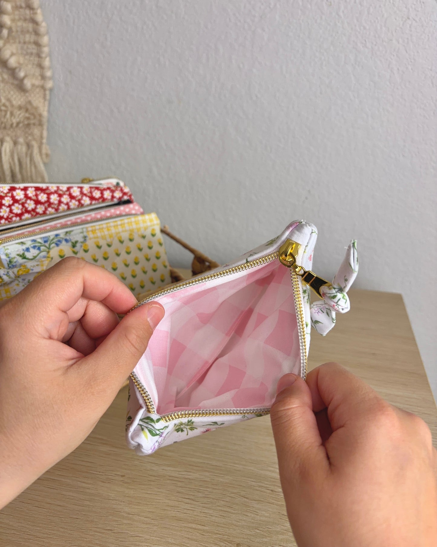 Handmade Quilted Zipper Pouch
