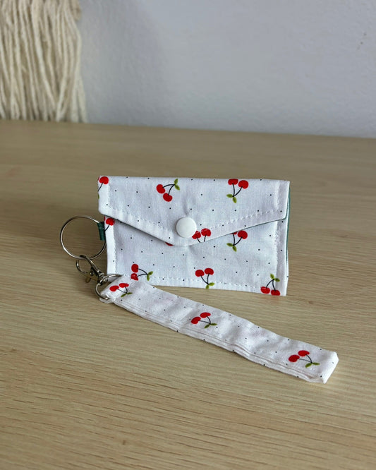 Fabric Keychain Wristlet Set - Handmade Key Fob Holder Accessories