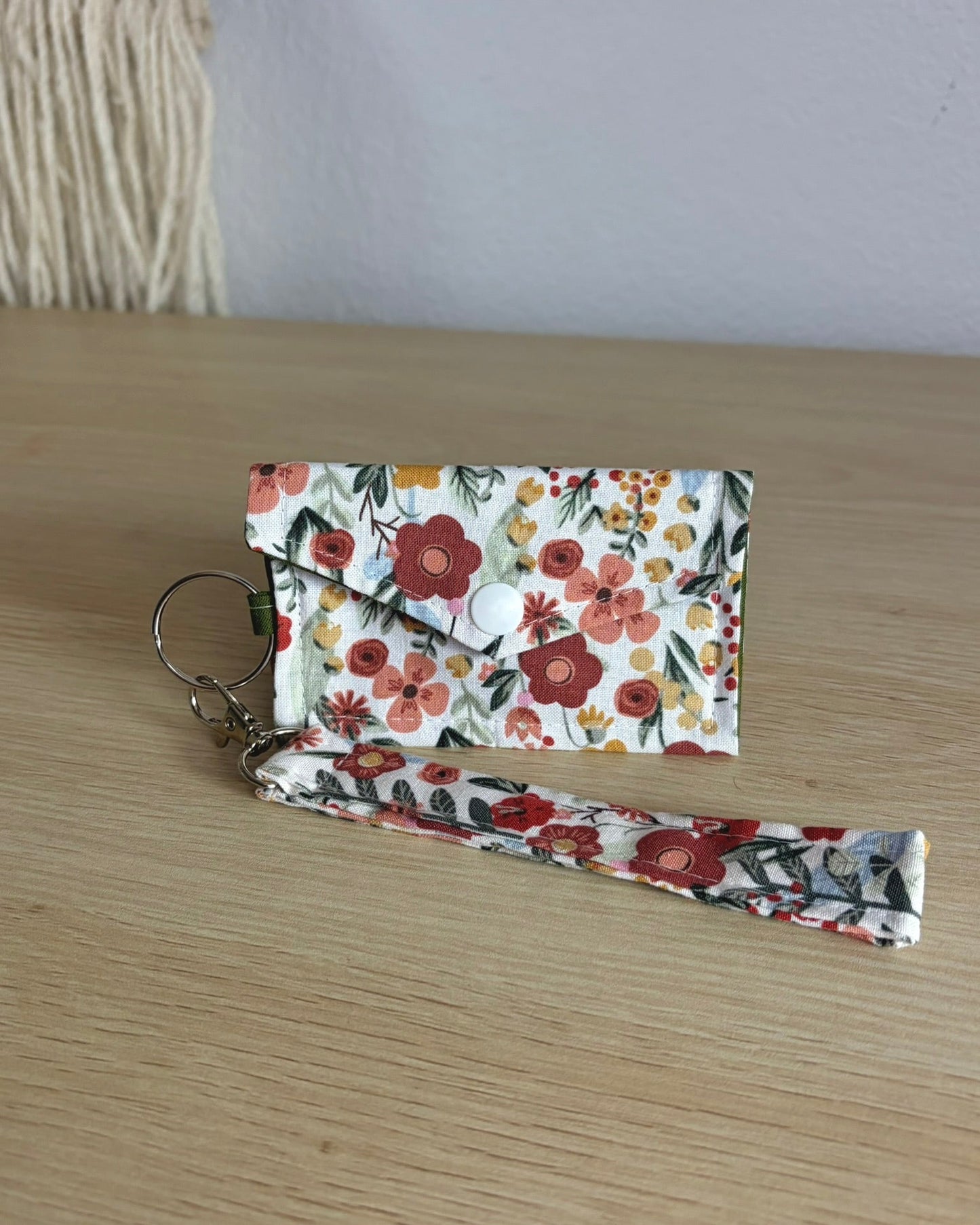 Fabric Keychain Wristlet Set - Handmade Key Fob Holder Accessories