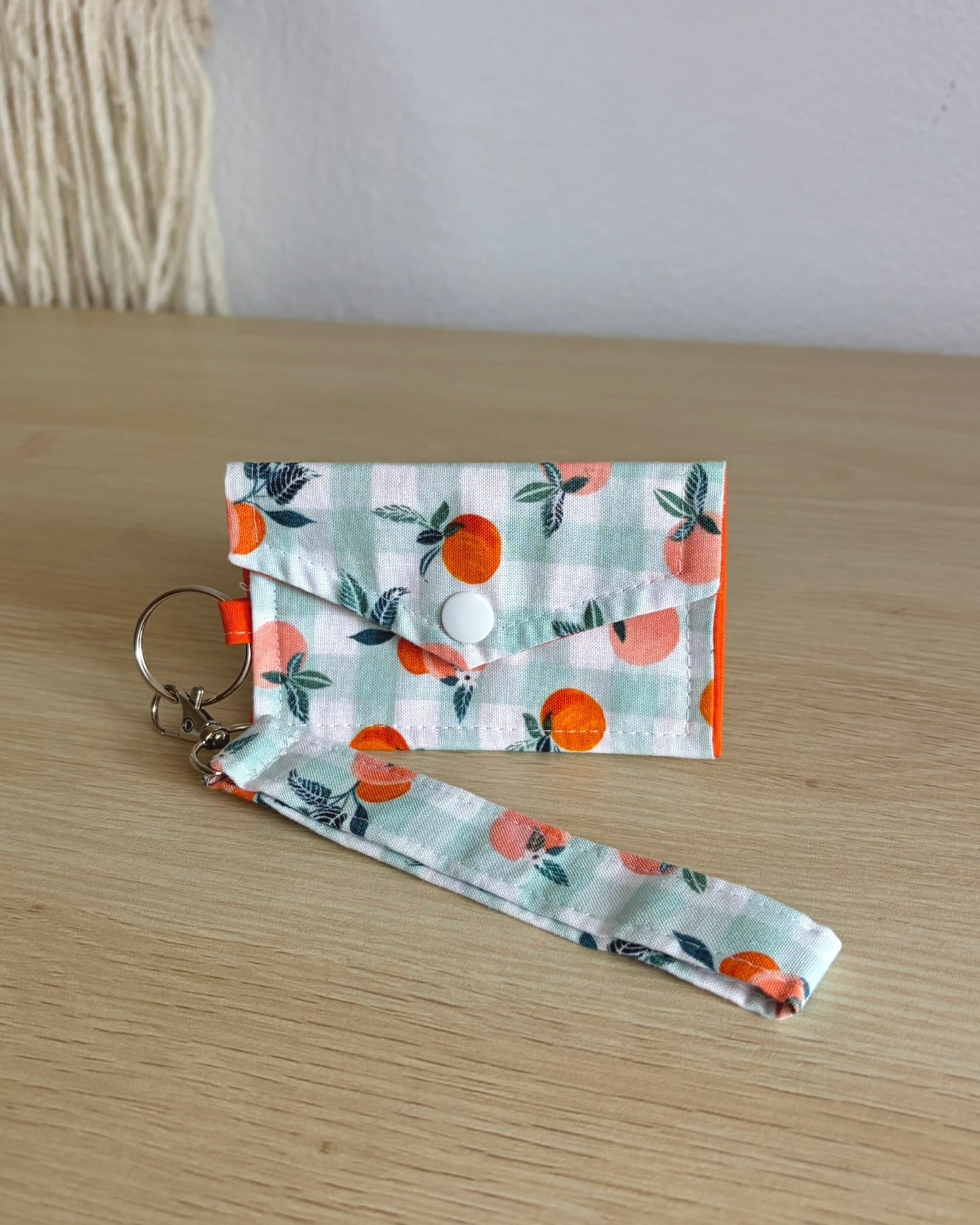 Fabric Keychain Wristlet Set - Handmade Key Fob Holder Accessories