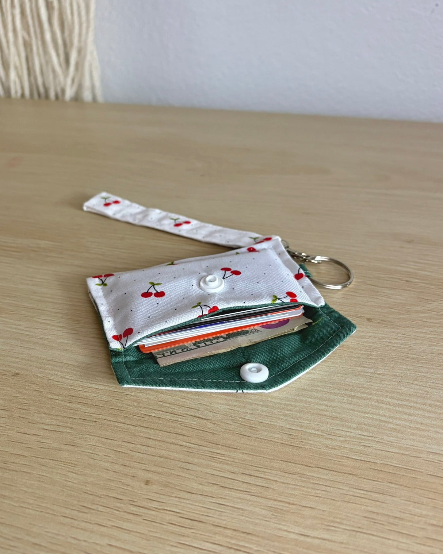 Fabric Keychain Wristlet Set - Handmade Key Fob Holder Accessories