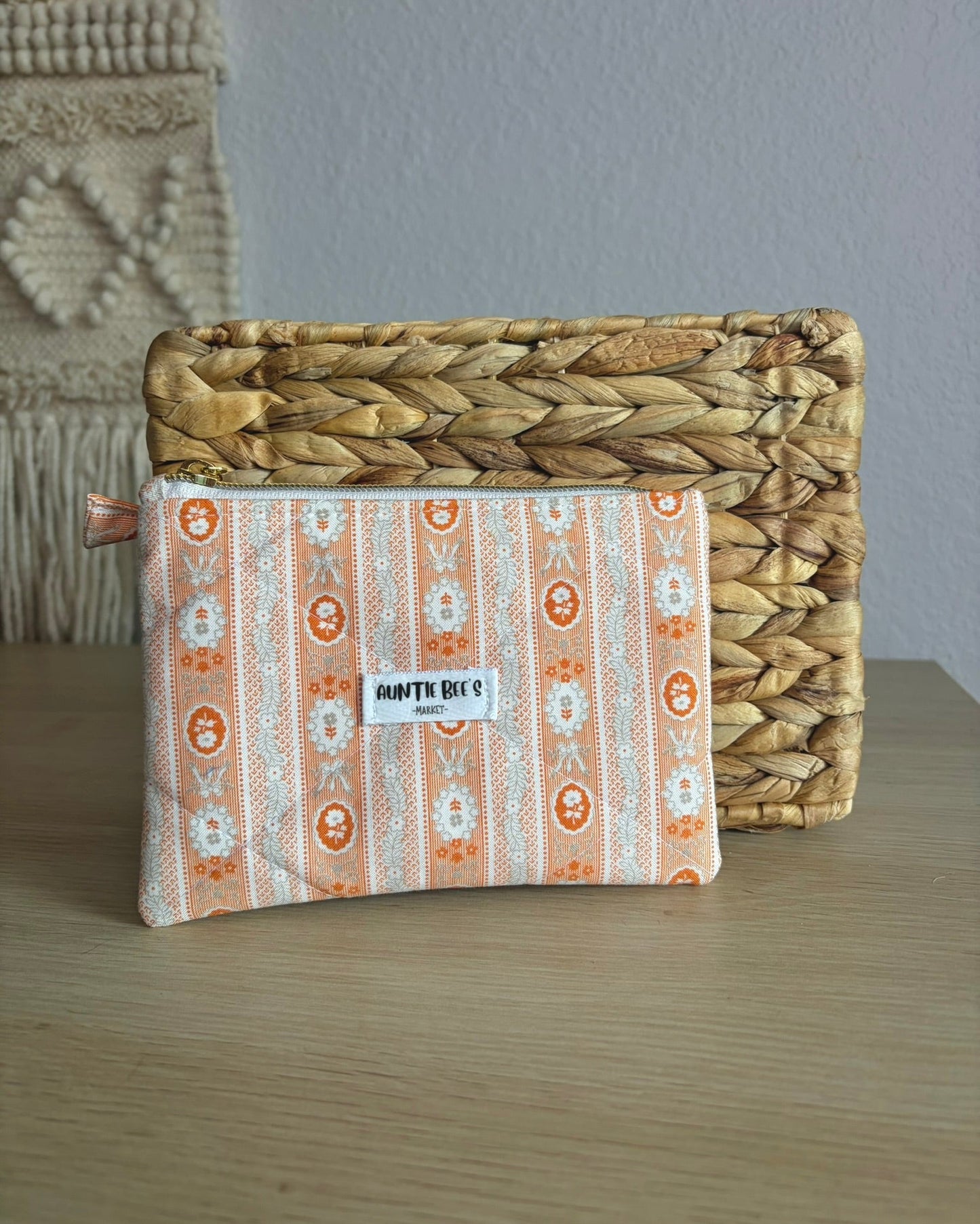 Handmade Quilted Zipper Pouch