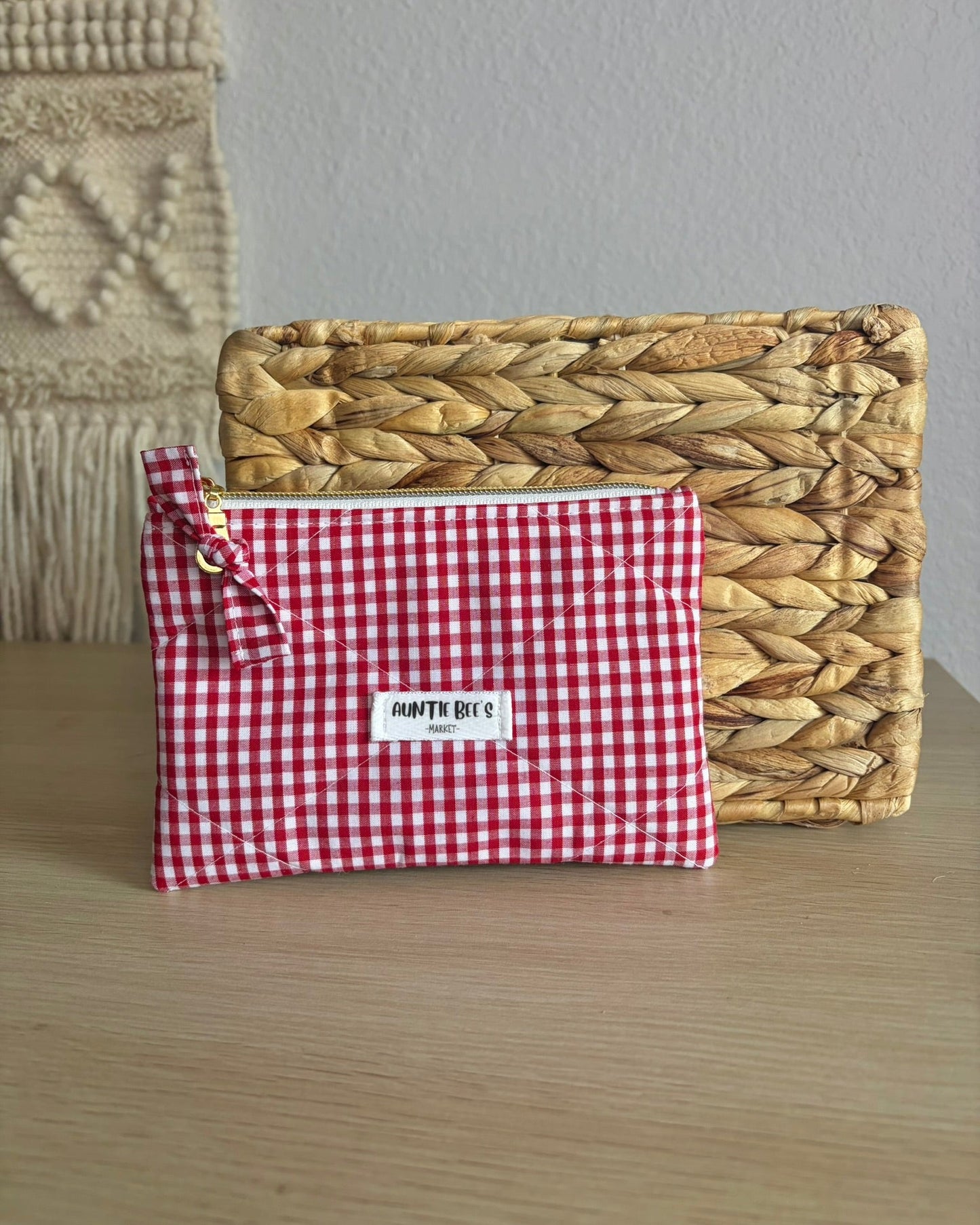Handmade Quilted Zipper Pouch