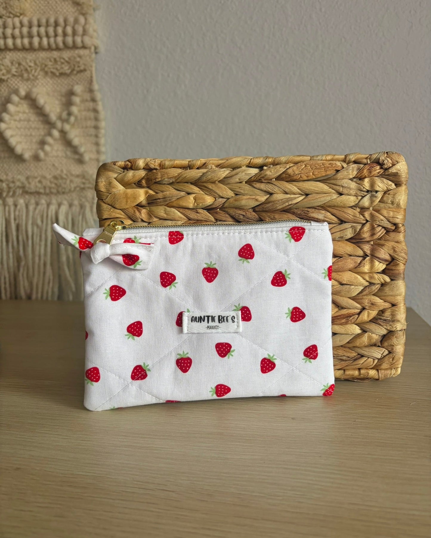 Handmade Quilted Zipper Pouch