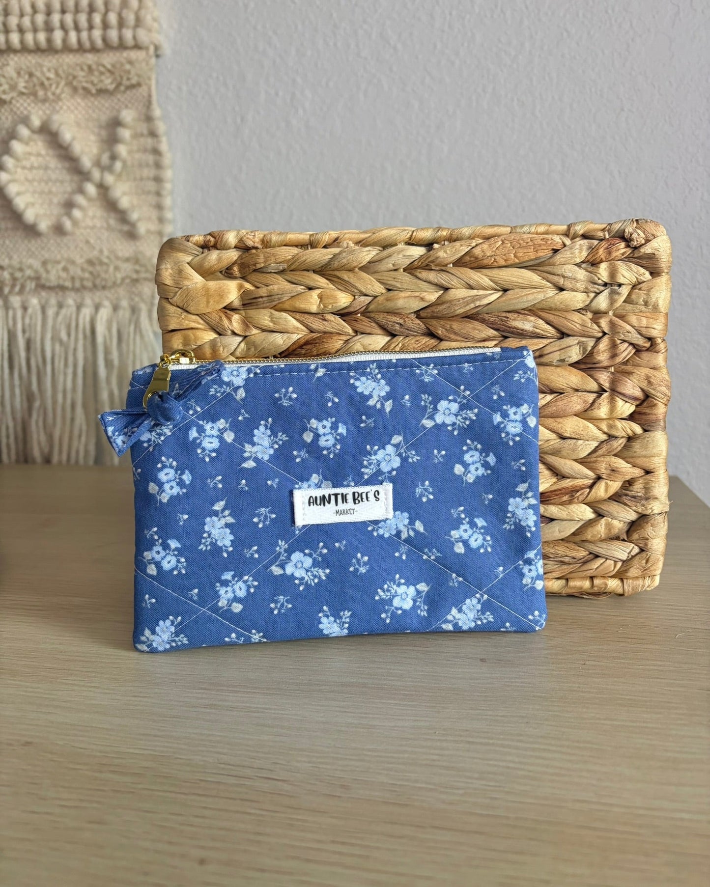 Handmade Quilted Zipper Pouch