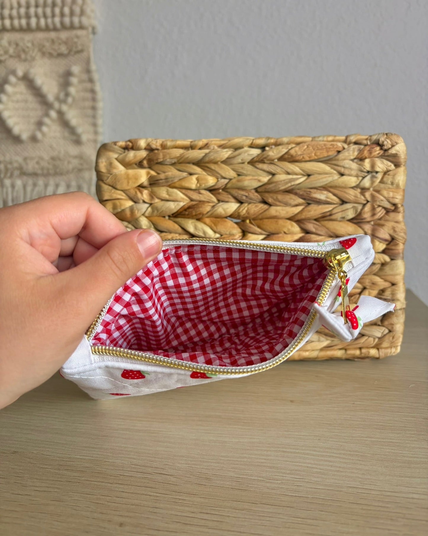 Handmade Quilted Zipper Pouch