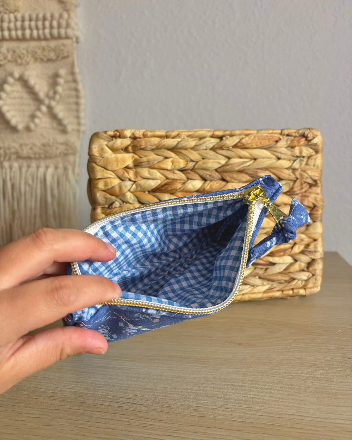 Handmade Quilted Zipper Pouch
