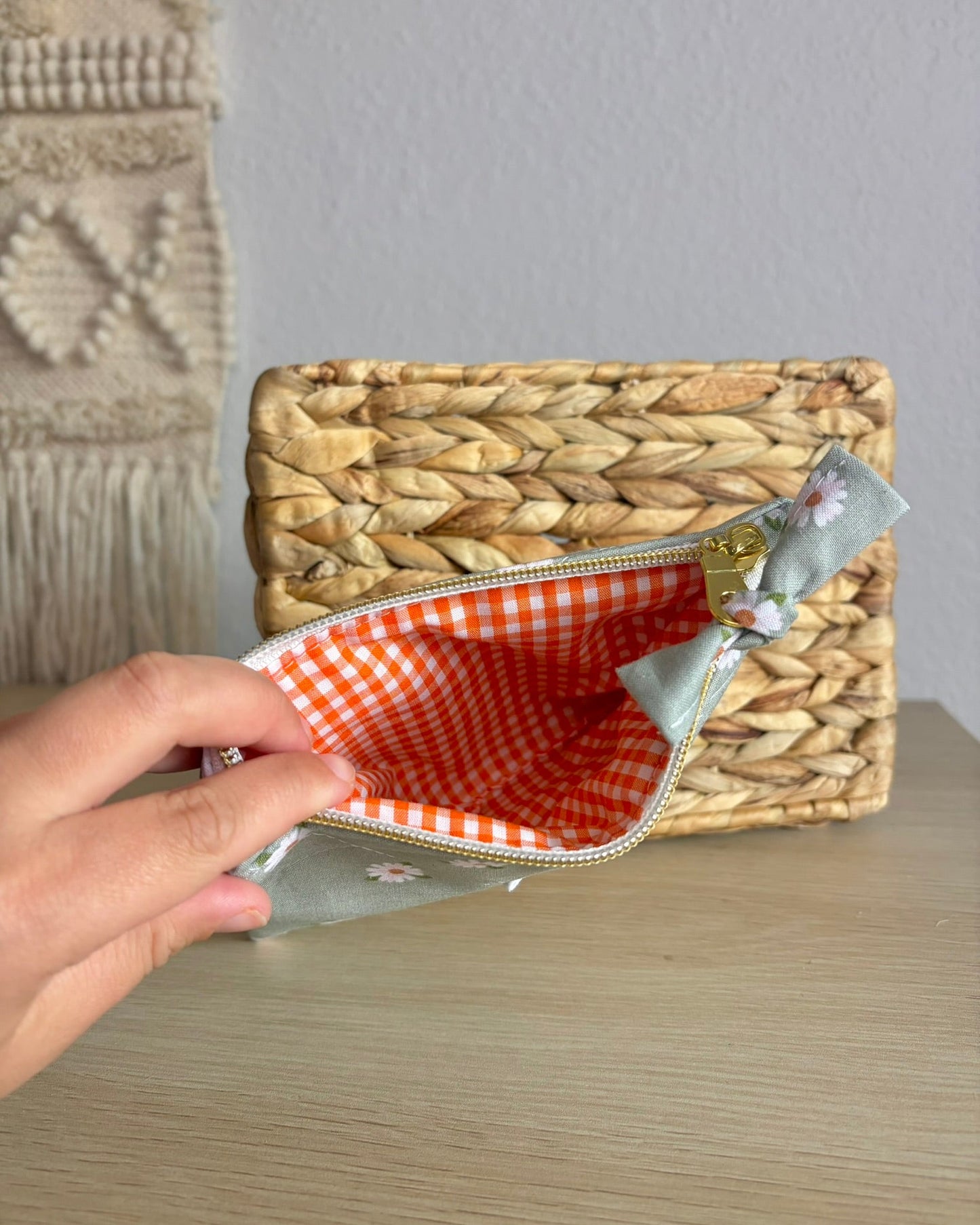 Handmade Quilted Zipper Pouch