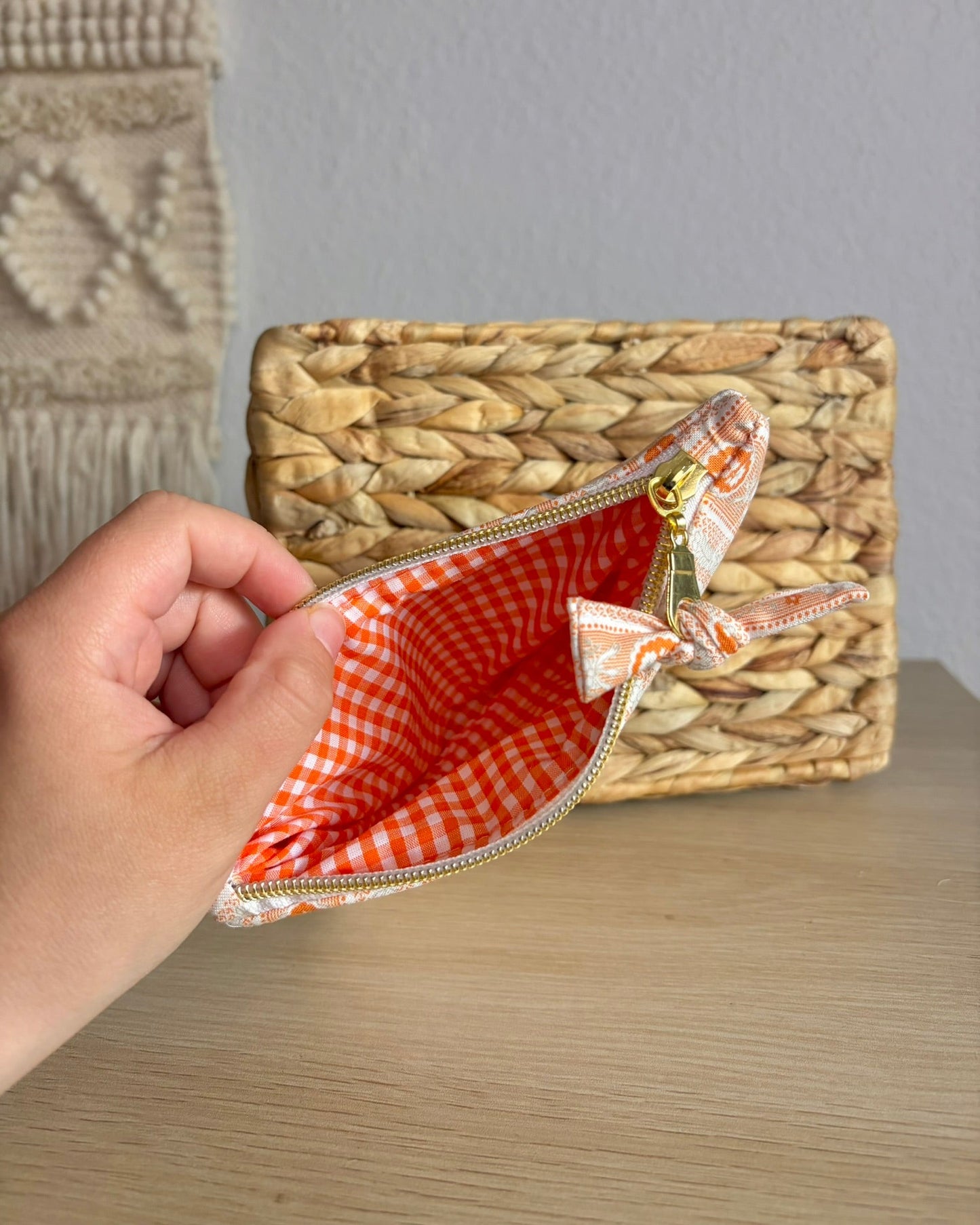 Handmade Quilted Zipper Pouch