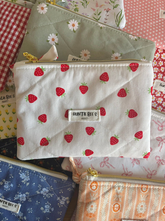 Handmade Quilted Zipper Pouch