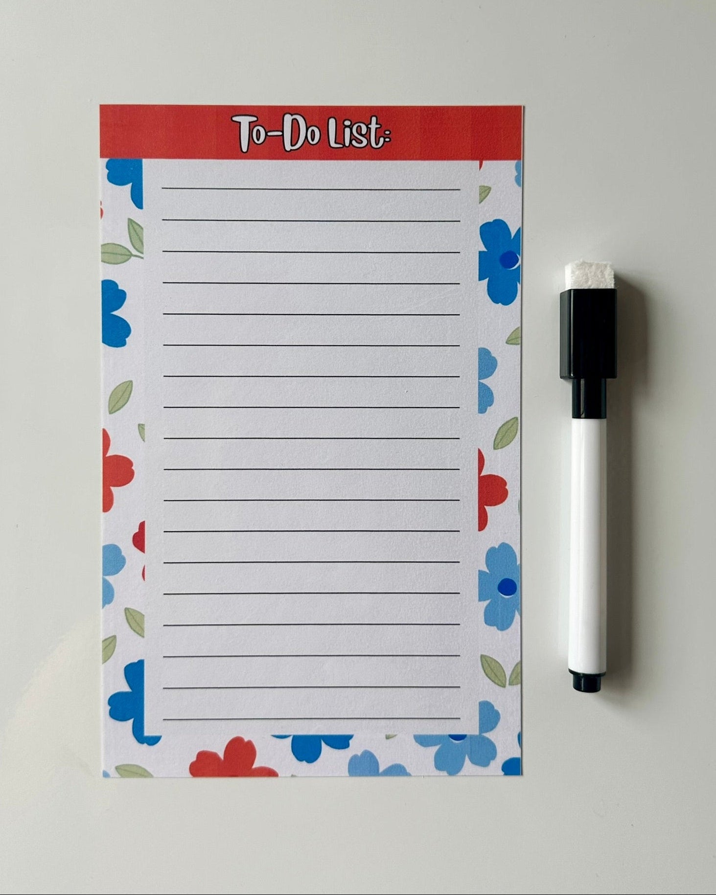 Magnetic To-Do List Notepads | Floral Fridge Planner