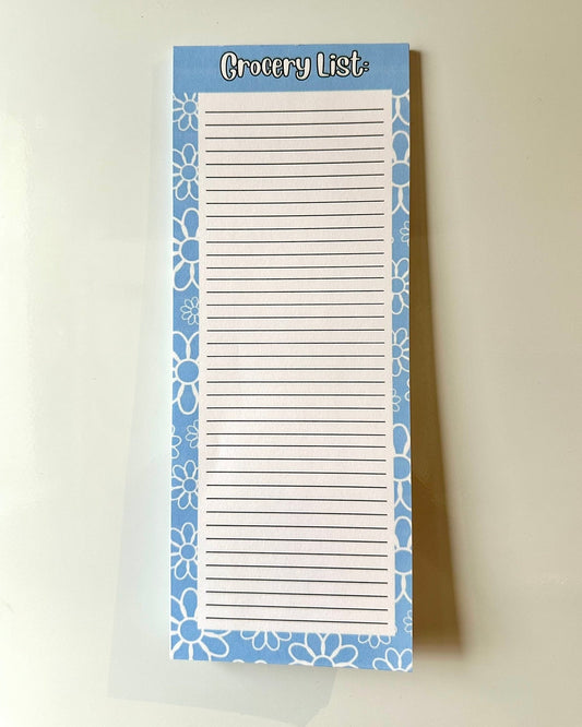 Magnetic Grocery List Notepad | Fridge Notepad