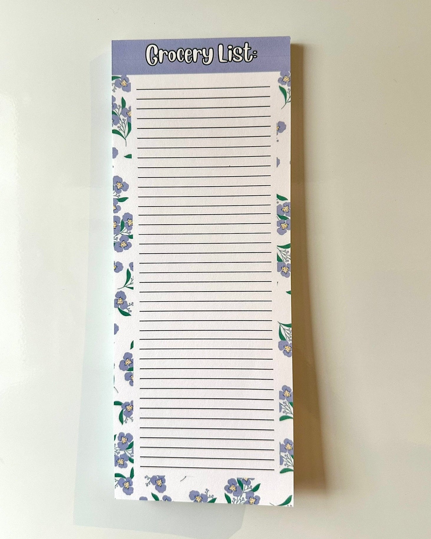 Magnetic Grocery List Notepad | Fridge Notepad
