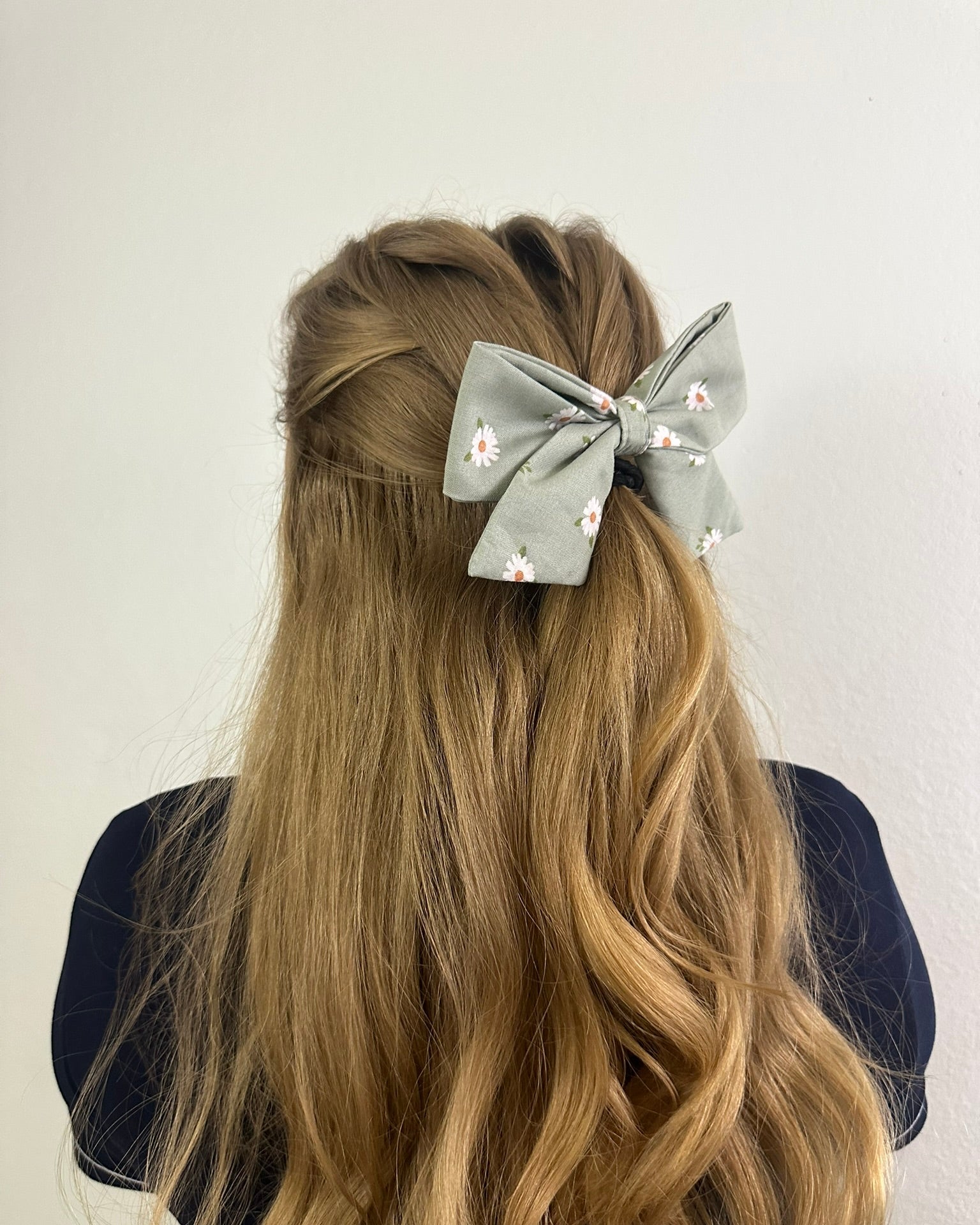 Fabric Hair Bows- French Barrette