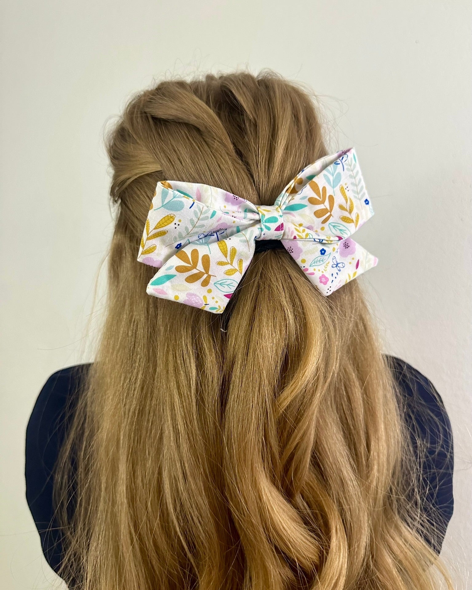 Fabric Hair Bows- French Barrette