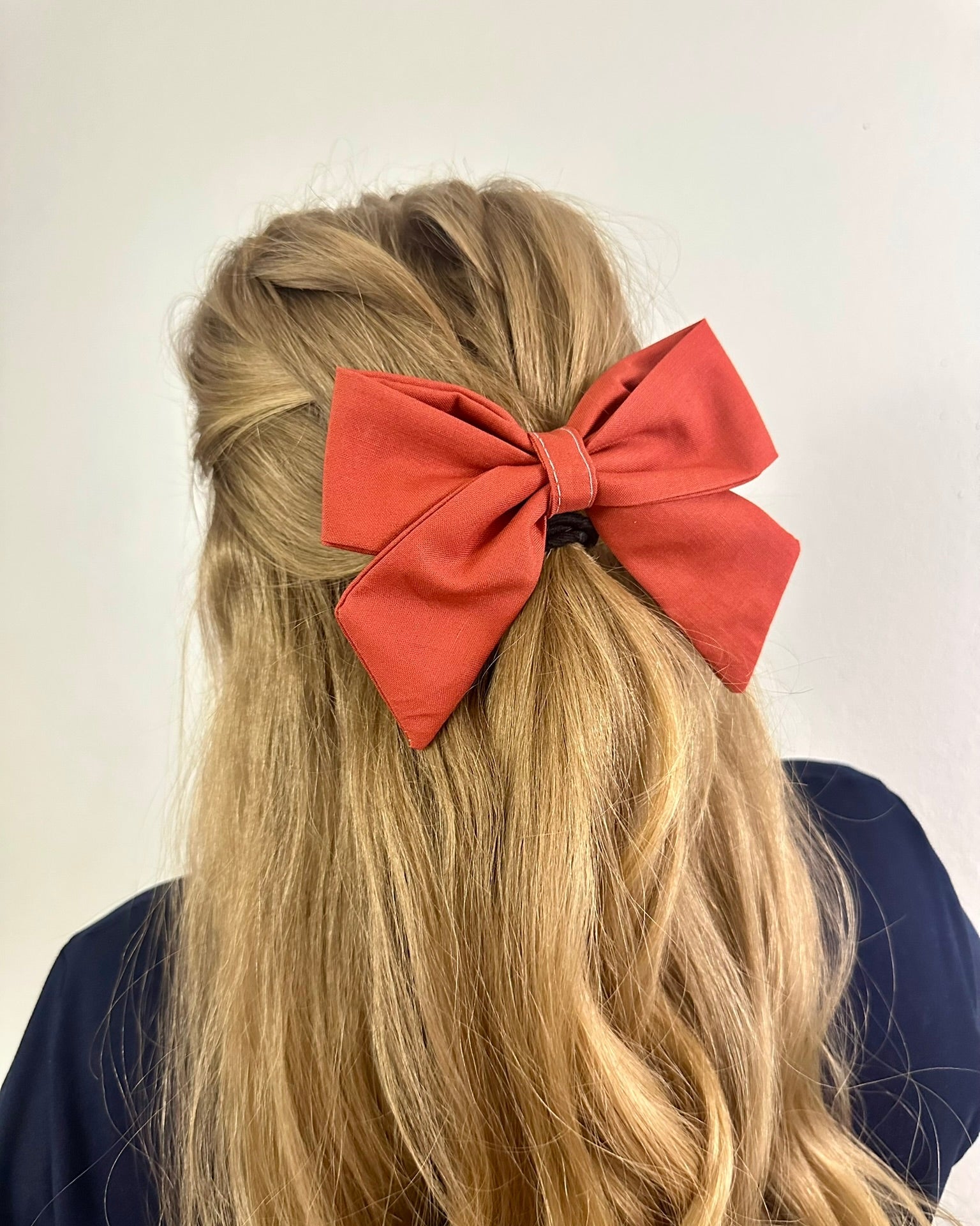Fabric Hair Bows- French Barrette