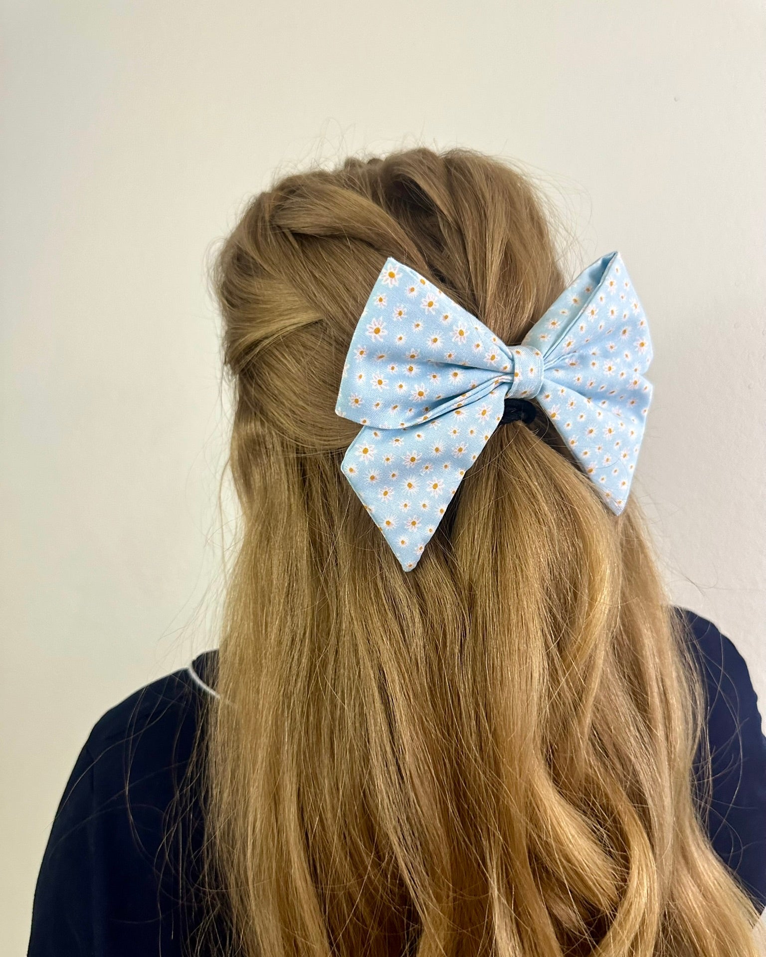 Fabric Hair Bows- French Barrette